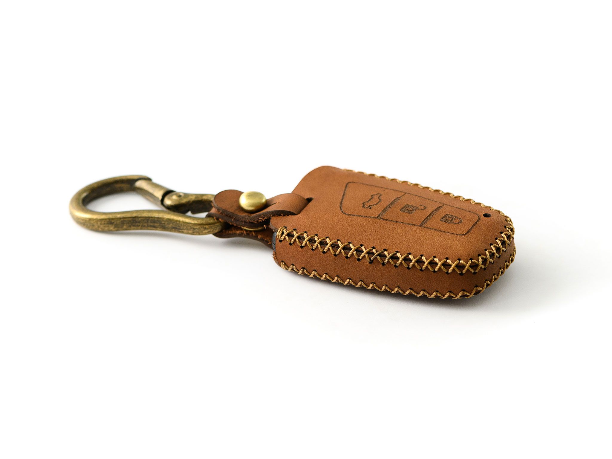 Hyundai Santafe - Bao da chìa khóa (móc carabiner)
