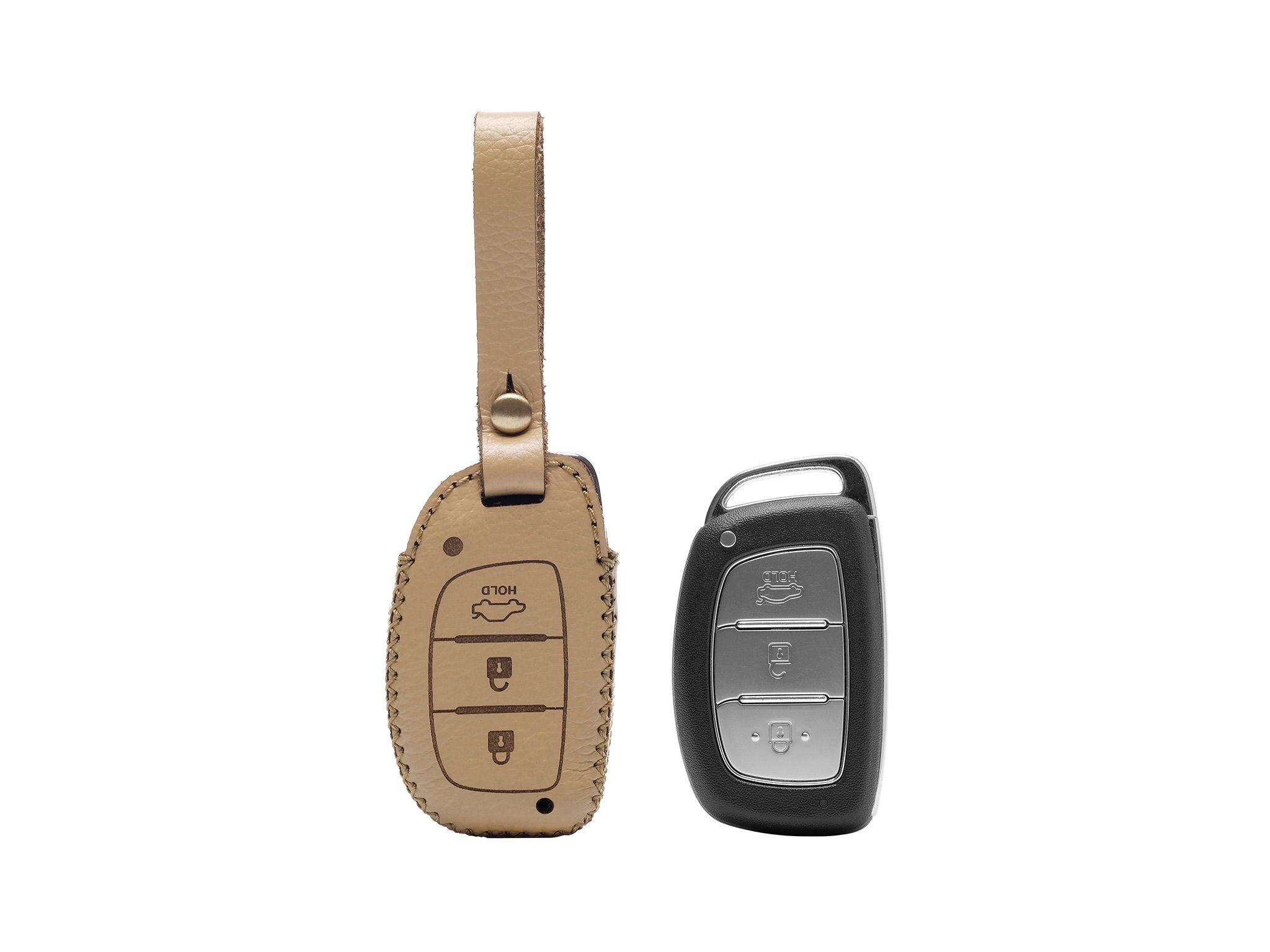  Hyundai i10 - Bao da chìa khóa (móc dây da) 