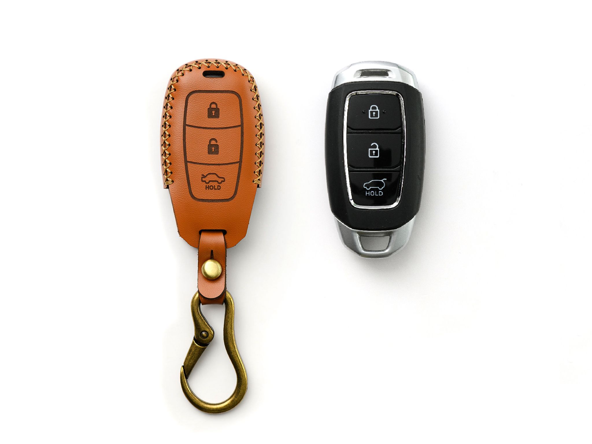  Hyundai Kona - Bao da chìa khóa (móc carabiner) 