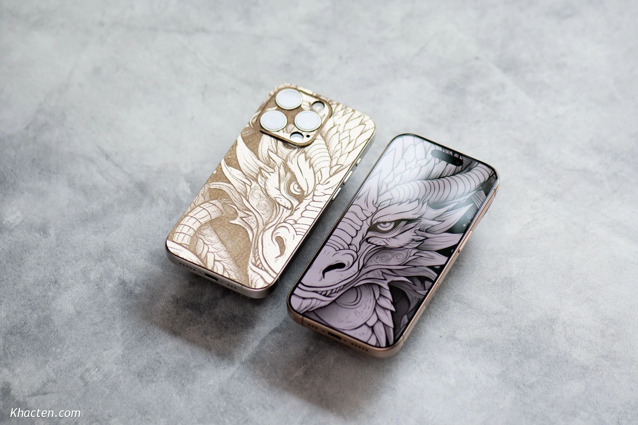 iPhone 16 Series - Dán da khắc Rồng