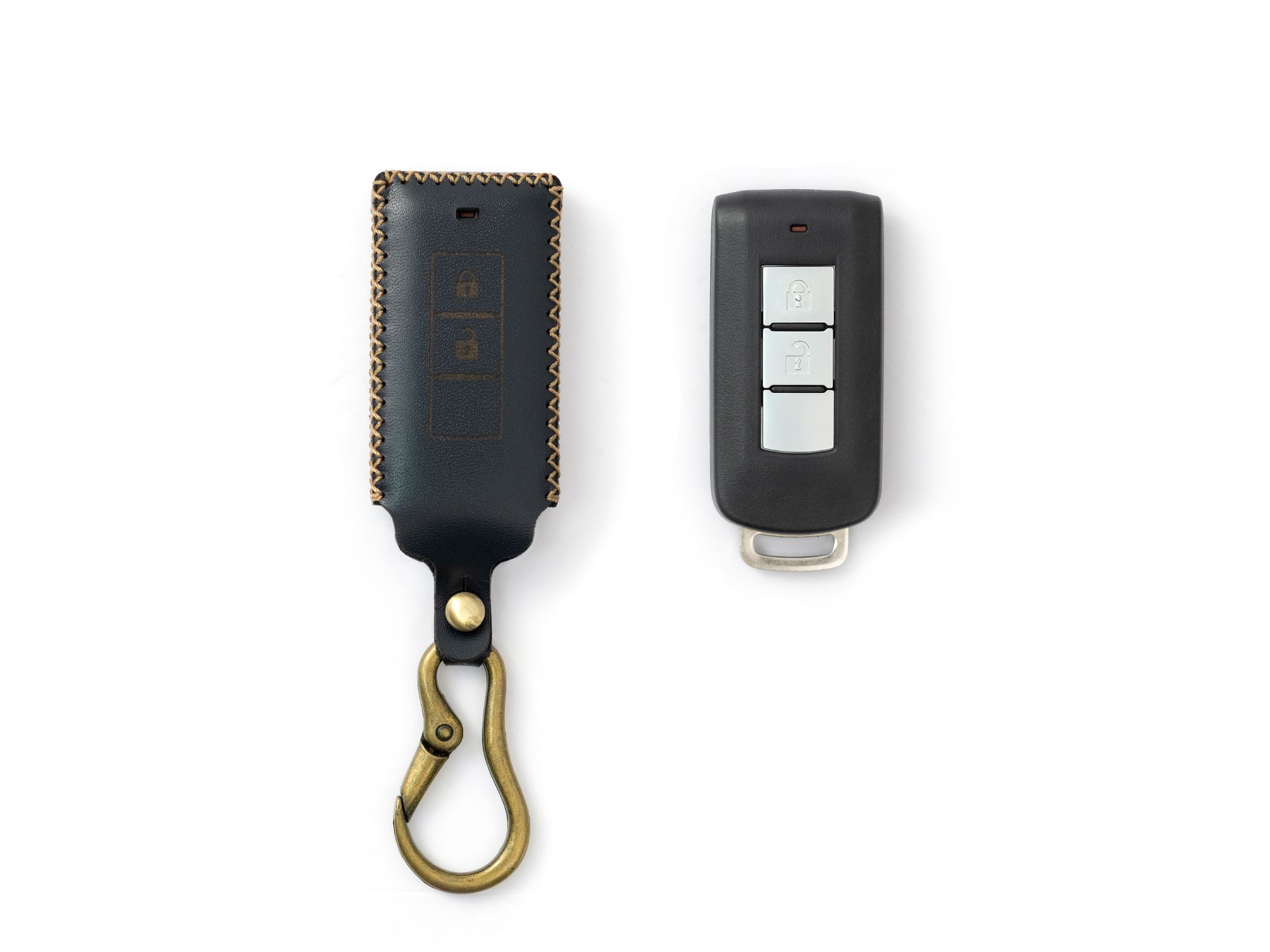 Mitsubishi Xpander - Bao da chìa khóa (móc carabiner)