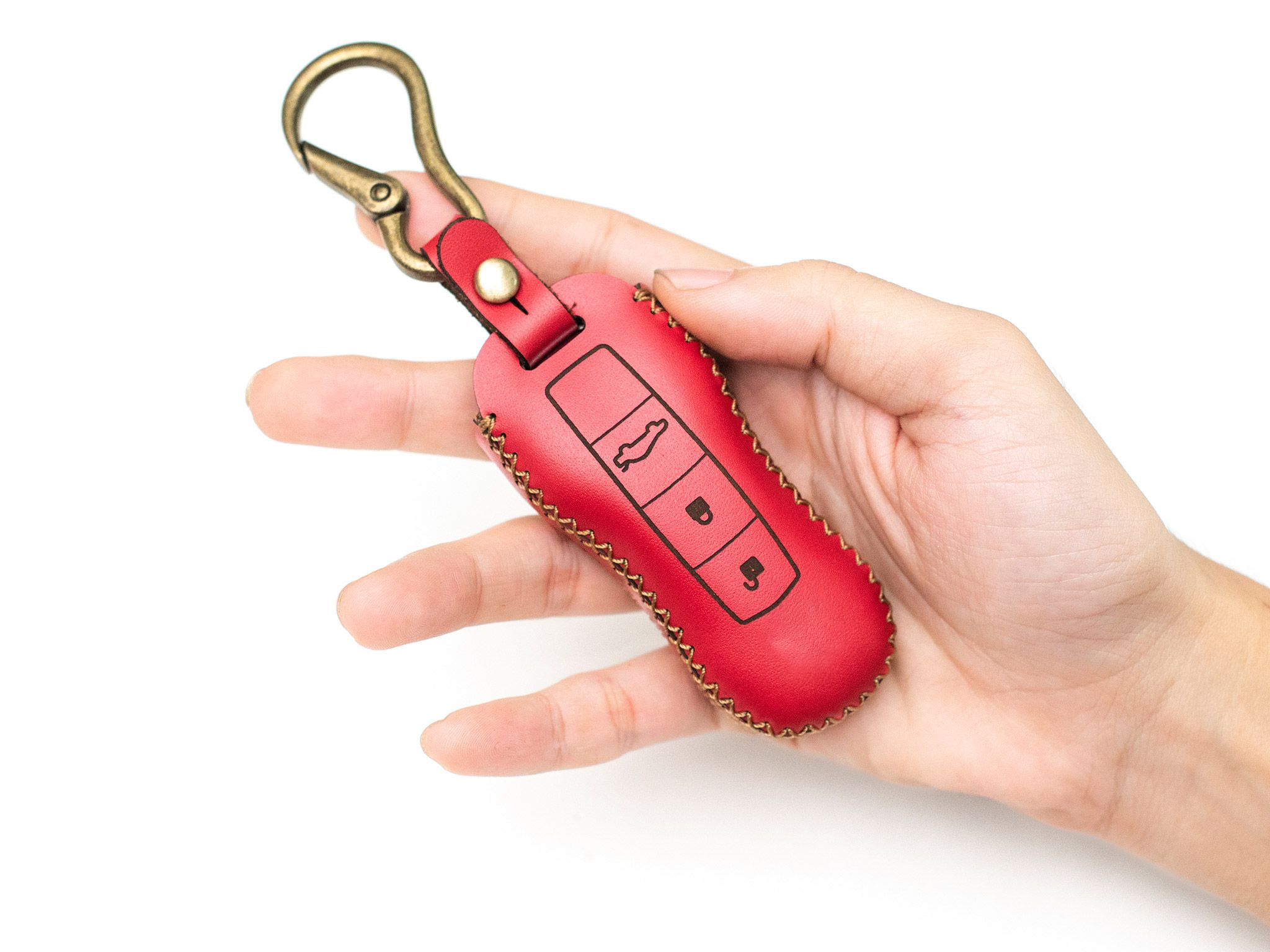 Porsche Panamera - Bao da chìa khoá (móc carabiner)