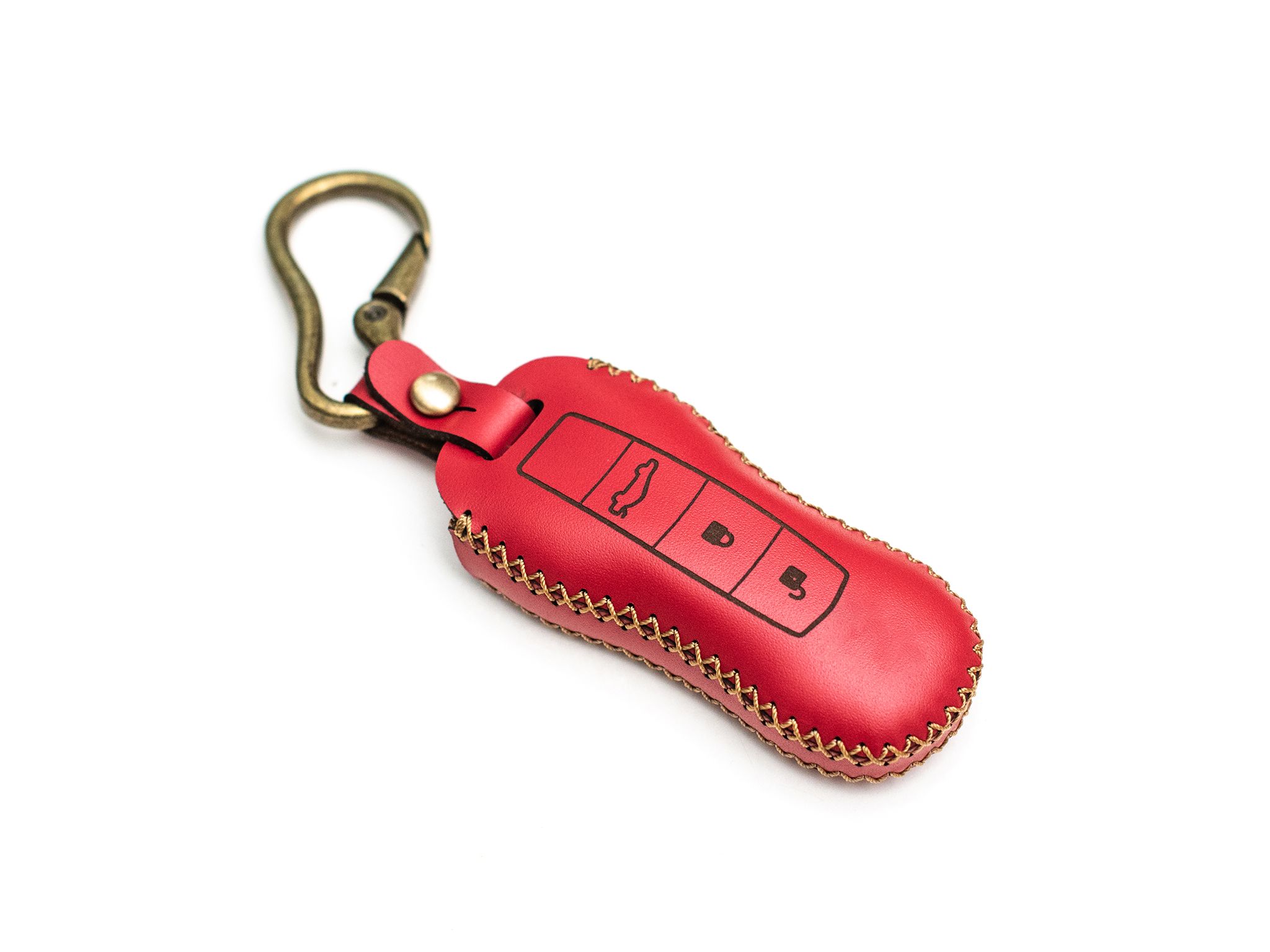 Porsche Panamera - Bao da chìa khoá (móc carabiner)