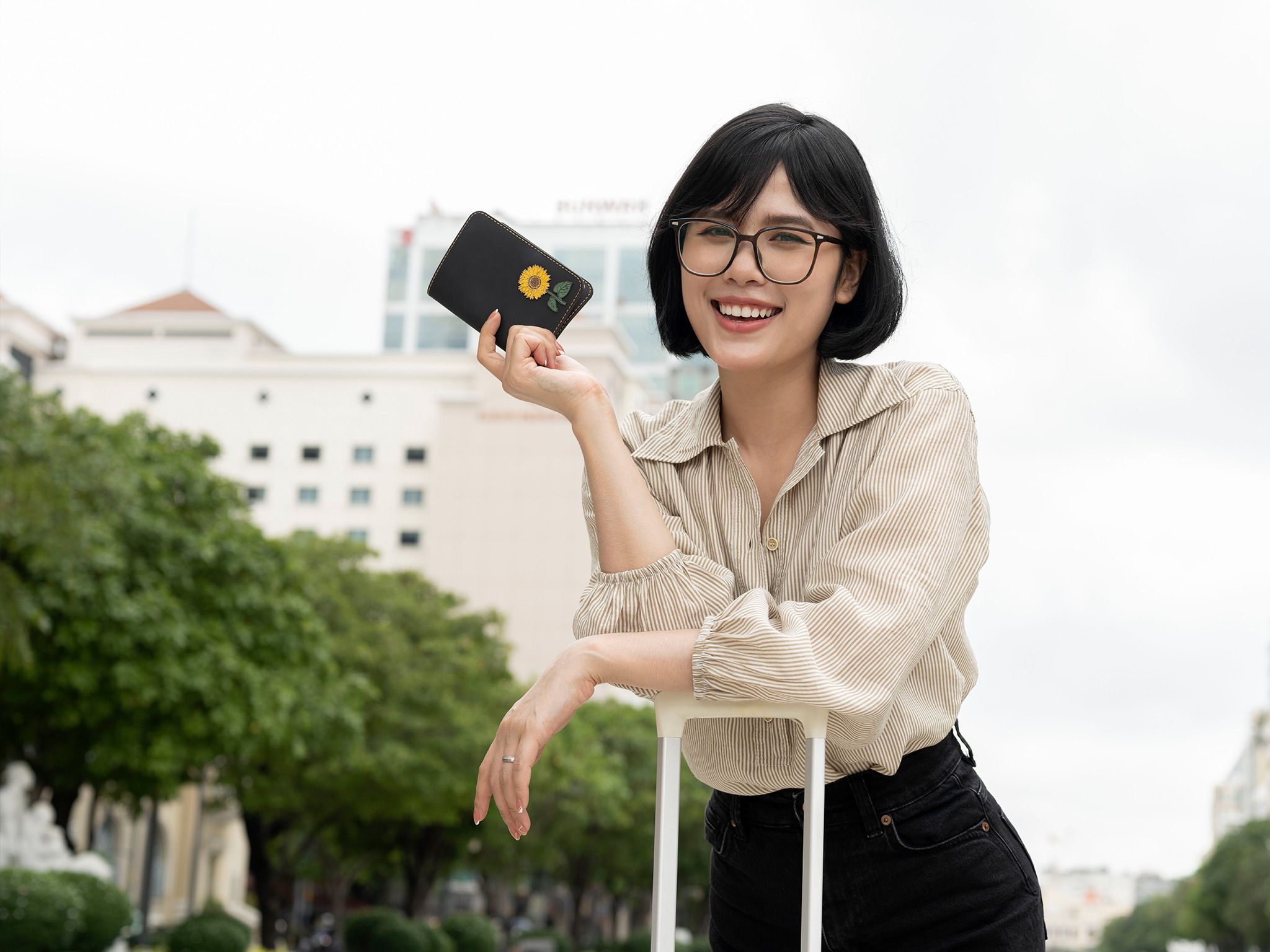 Bao da hộ chiếu SEN Hoa Văn