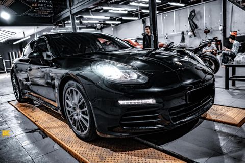 PORSCHE PANAMERA - 05 WRAP BLACK pet glossy piano