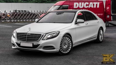 MERCEDES S500 - 01 WRAP WHITE