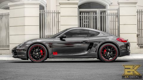 PORSCHE 718 CAYMAN S - 01 WRAP BLACK CHROME