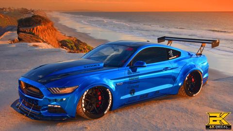 FORD MUSTANG - 03 WRAP BLUE CHROME