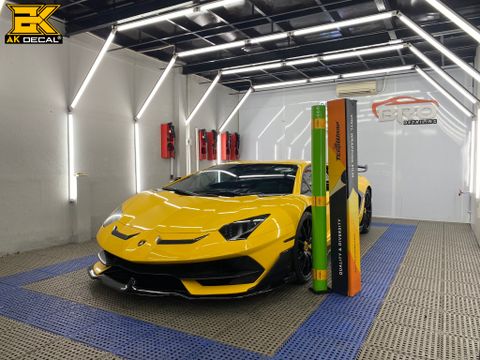 LAMBORGHINI Aventador SVJ wrap green