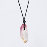 Vòng cổ minimalist đá Aura quartz nhiều màu