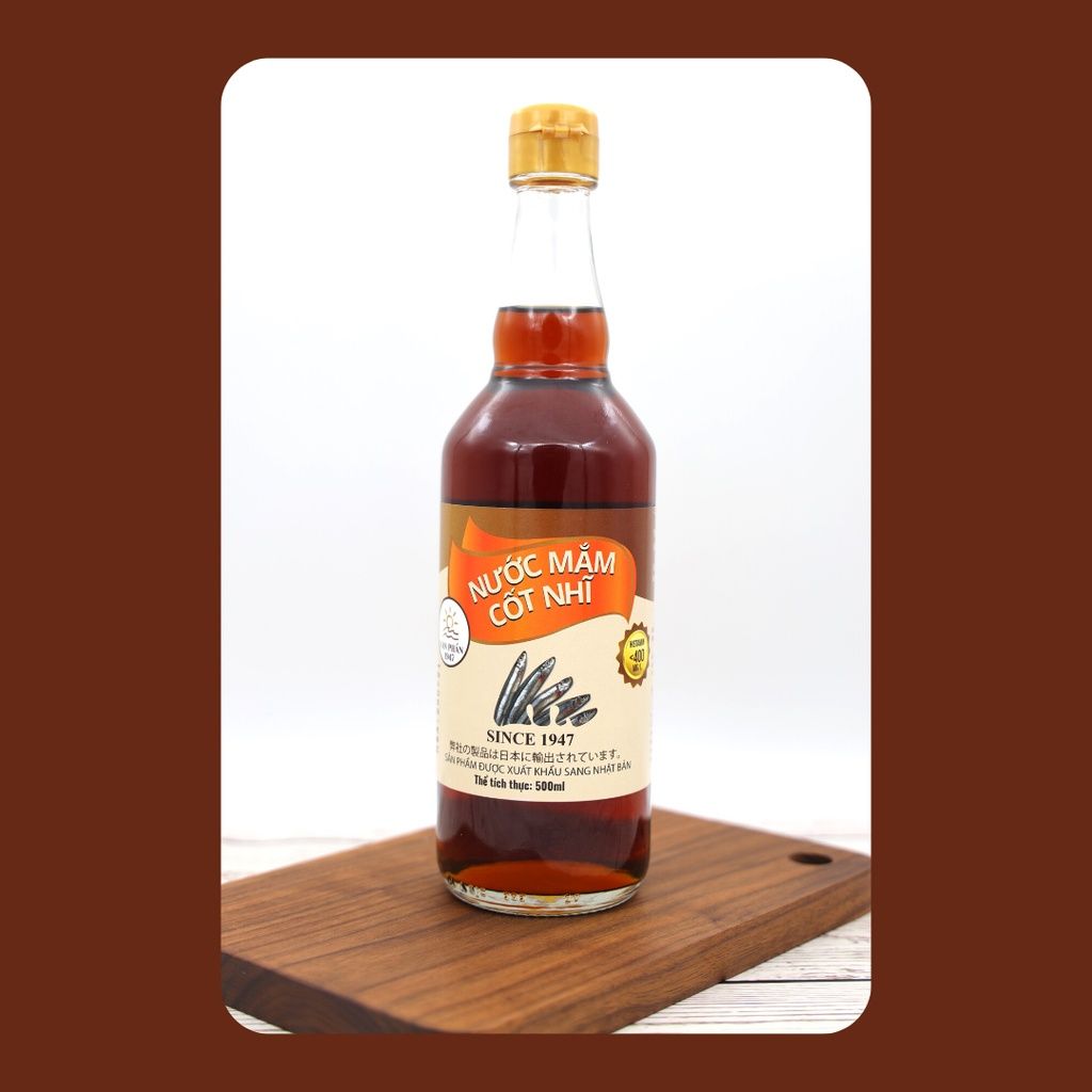 Nước mắm cốt nhĩ Vạn Phần (xuất Nhật) chai thủy tinh 500ml