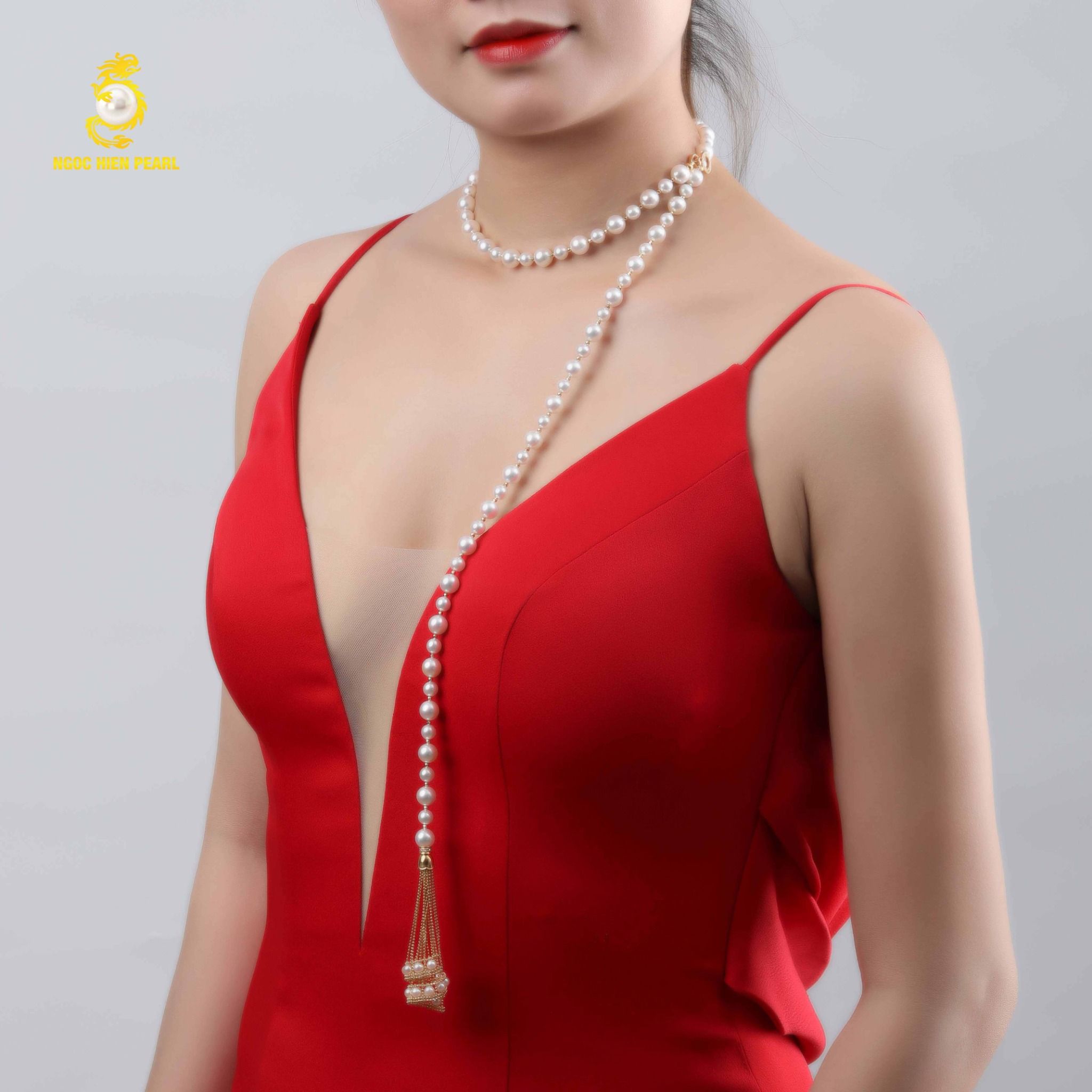 Chuỗi cổ thiết kế ngọc trai Akoya 4A, Southsea 4A GDC006