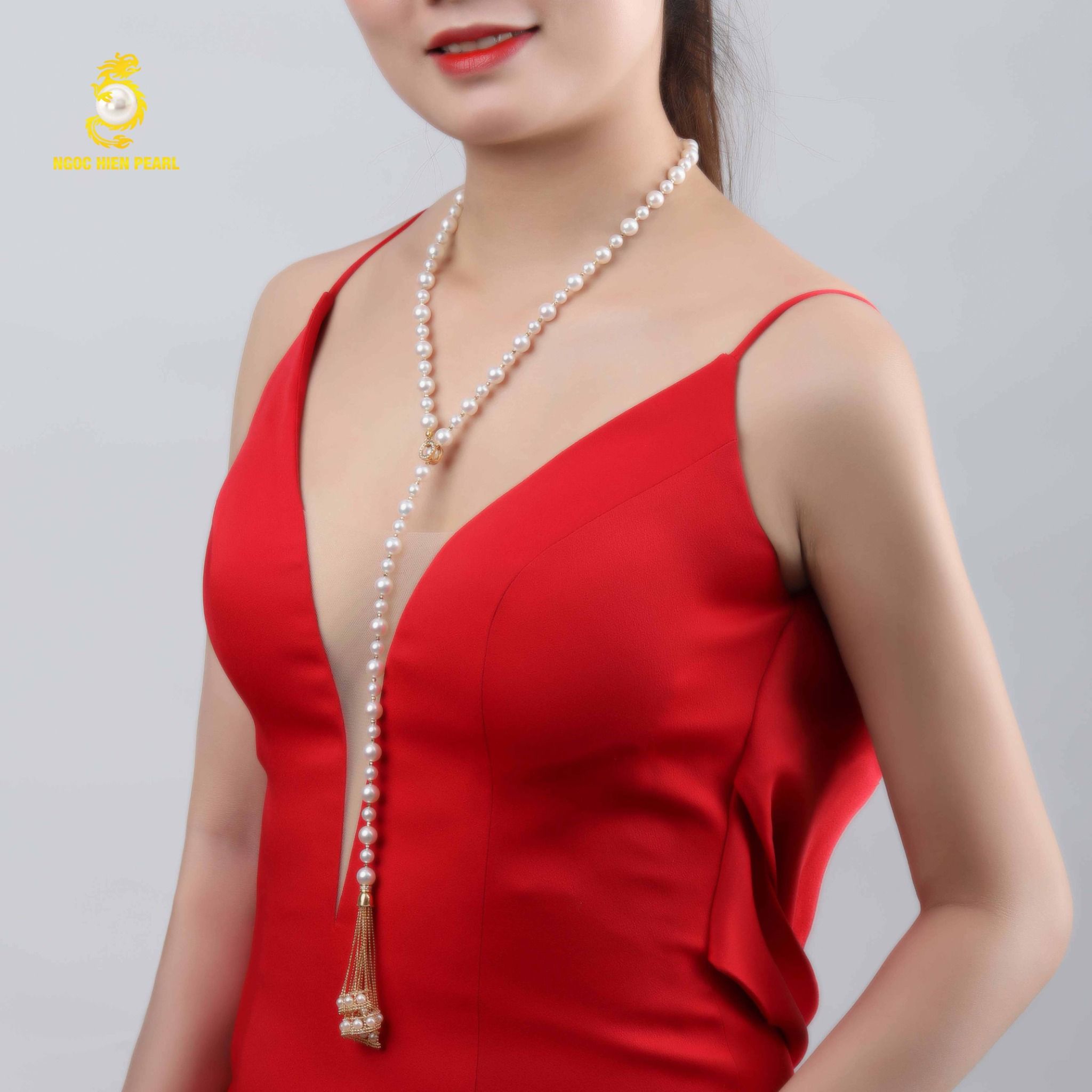 Chuỗi cổ thiết kế ngọc trai Akoya 4A, Southsea 4A GDC006