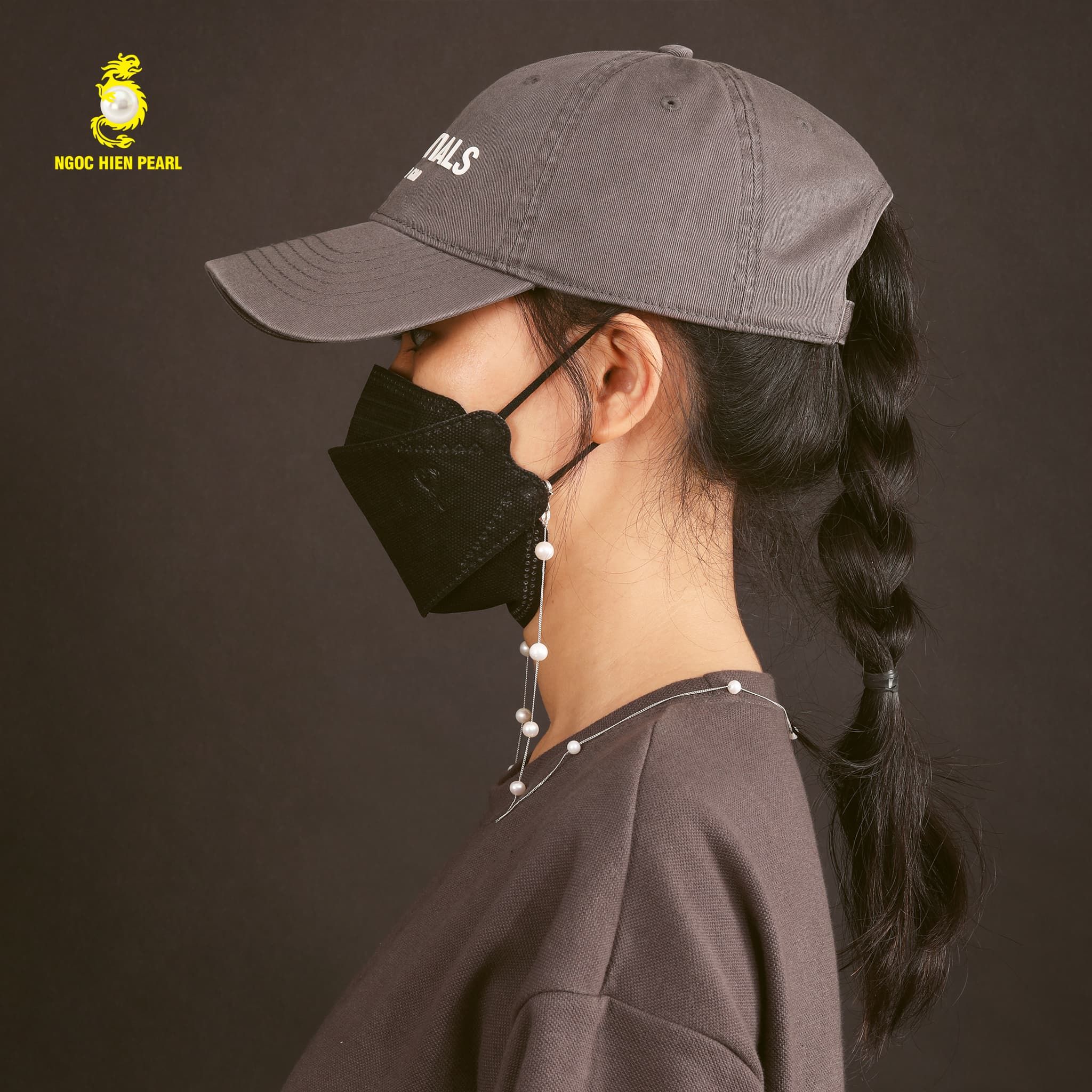 Dây đeo khẩu trang ngọc trai Freshwater SDC018