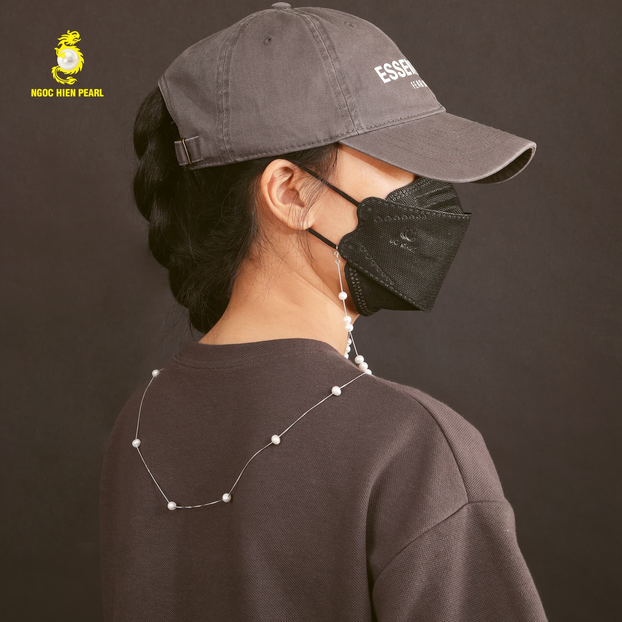 Dây đeo khẩu trang ngọc trai Freshwater SDC018