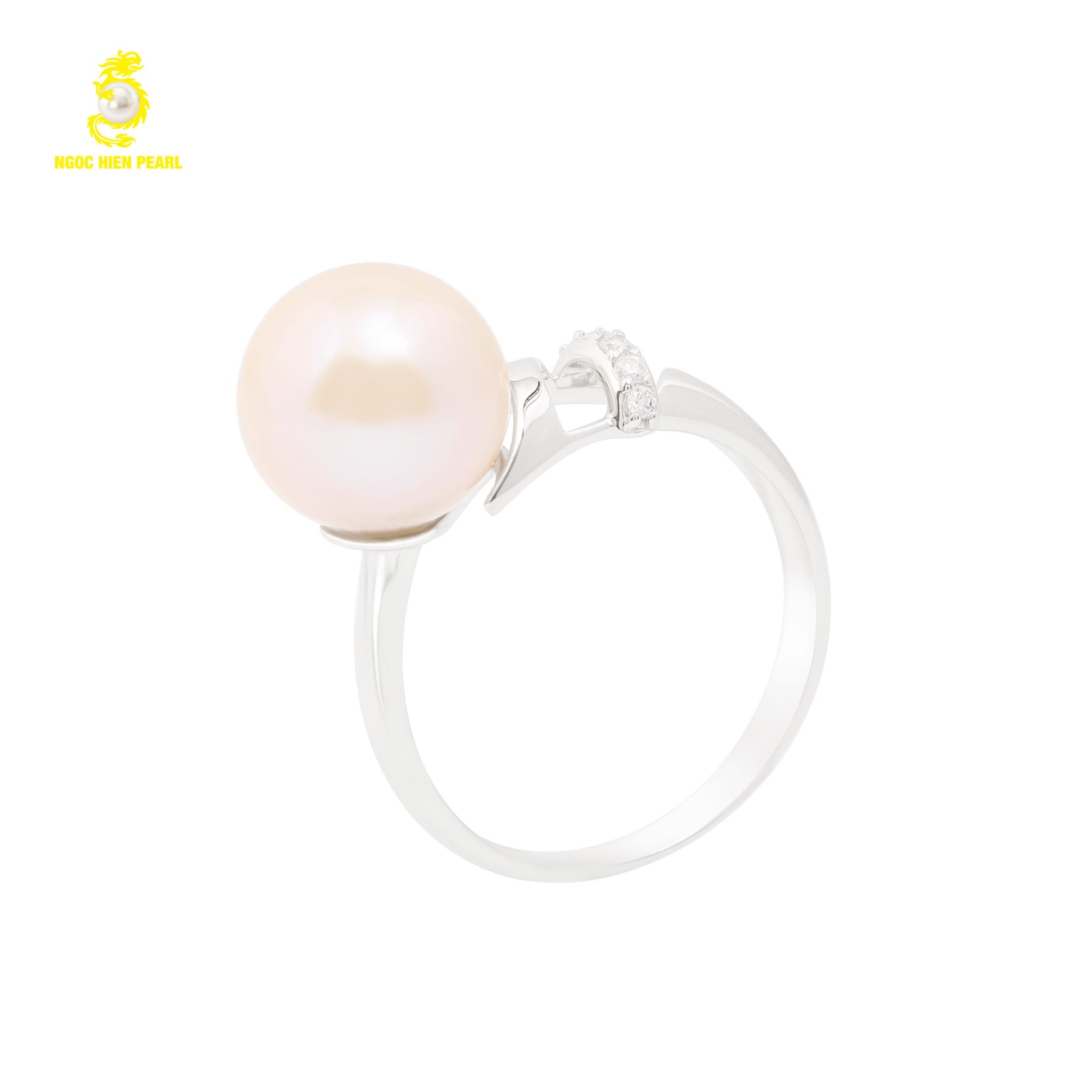 Nhẫn ngọc trai kết hợp vàng 18k GR0507