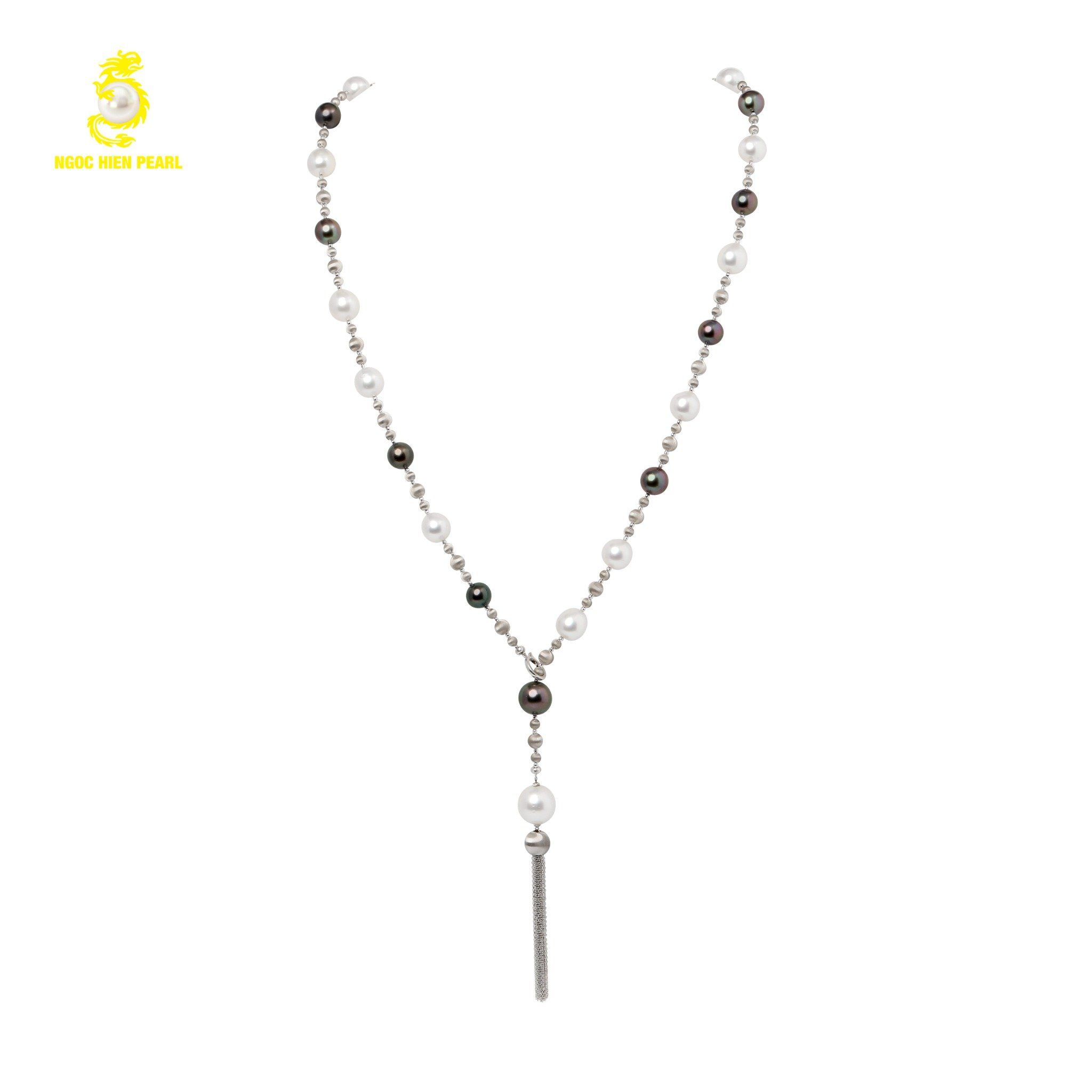 Chuỗi cổ thiết kế ngọc trai Tahiti 4A, Maxima 4A GDC019
