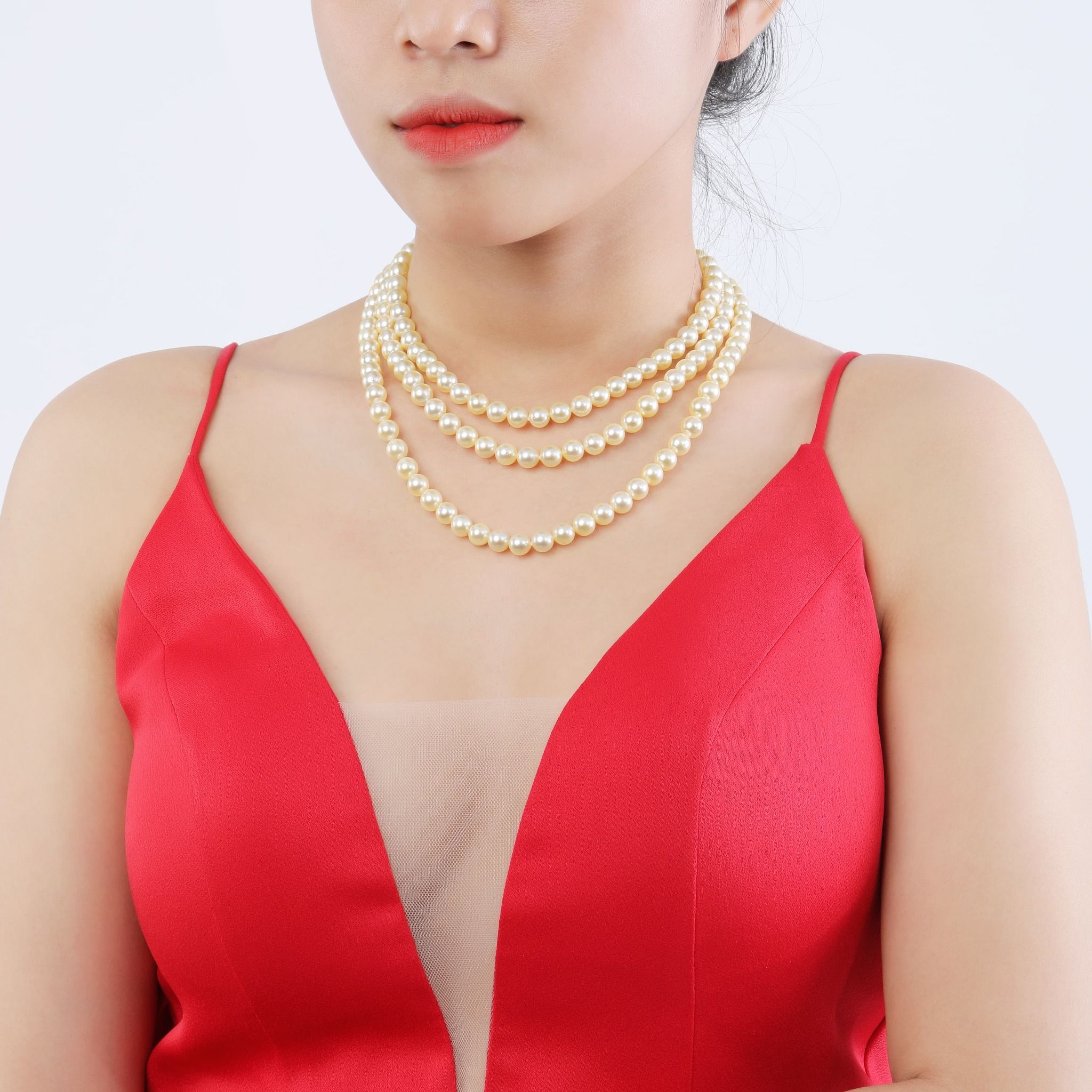 Chuỗi cổ ngọc trai Akoya 3A NS0051
