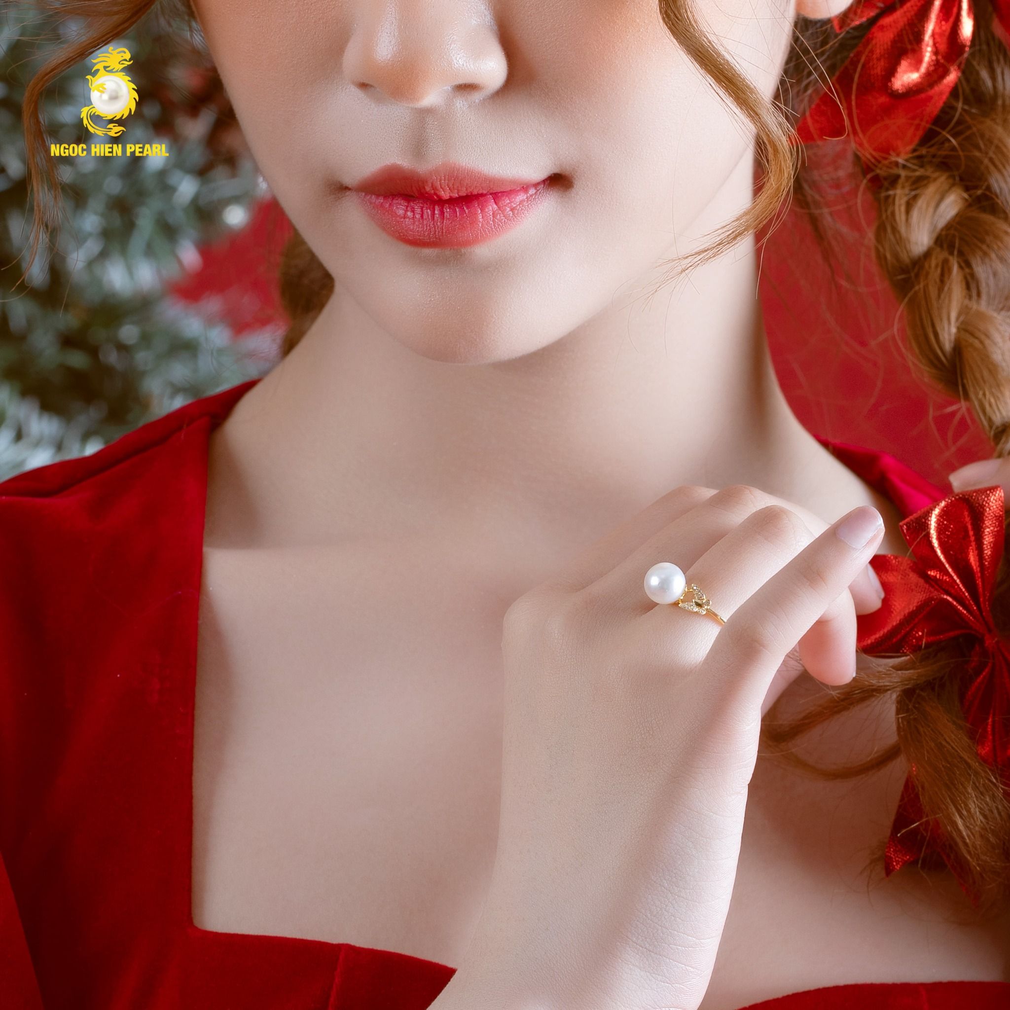 Nhẫn ngọc trai Akoya GR0S01
