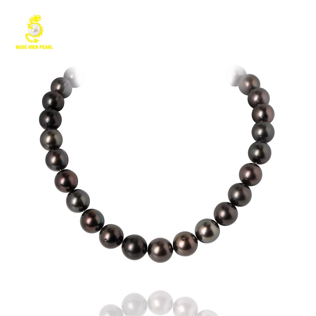 Chuỗi cổ ngọc trai Tahiti NSSP03, 29 viên size 13.8 - 15.2mm