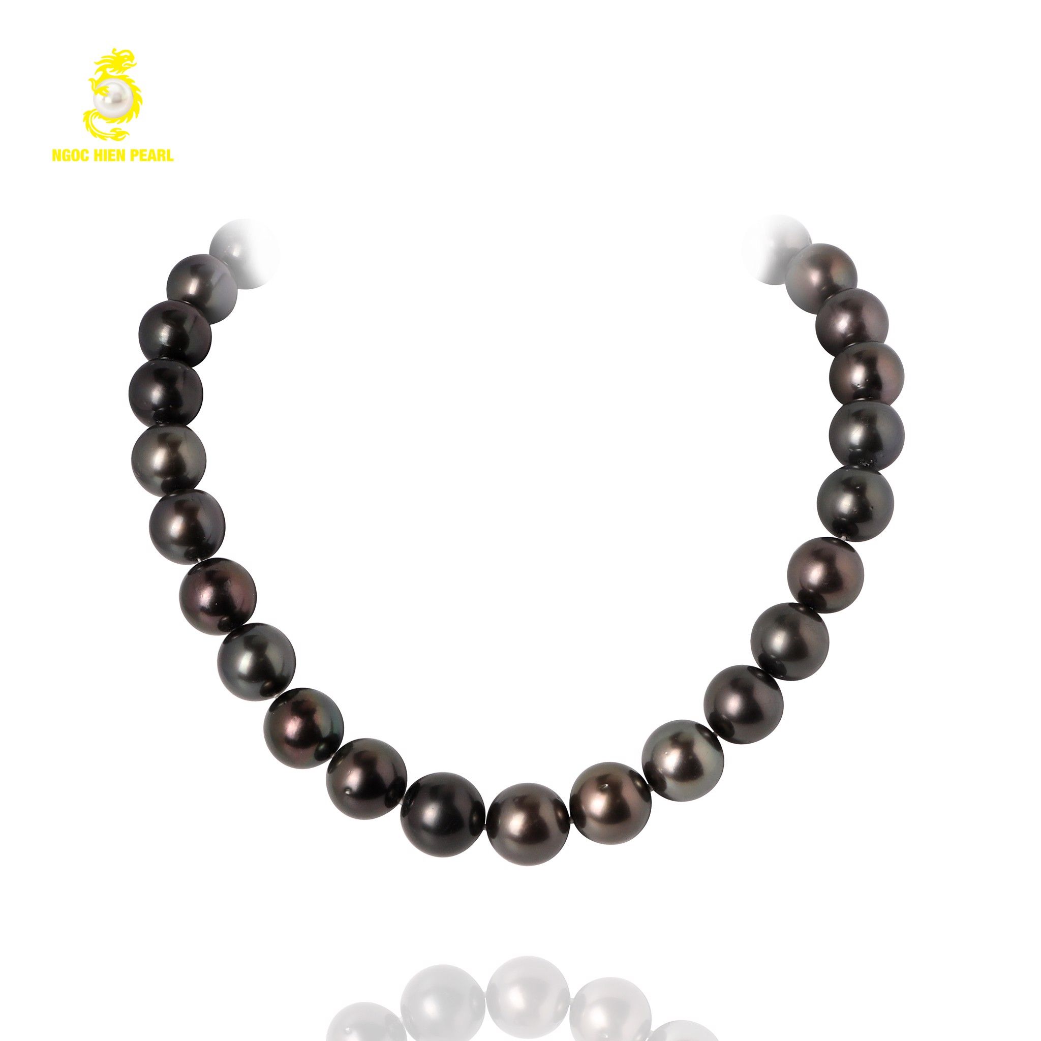 Chuỗi cổ ngọc trai Tahiti NSSP03, 29 viên size 13.8 - 15.2mm
