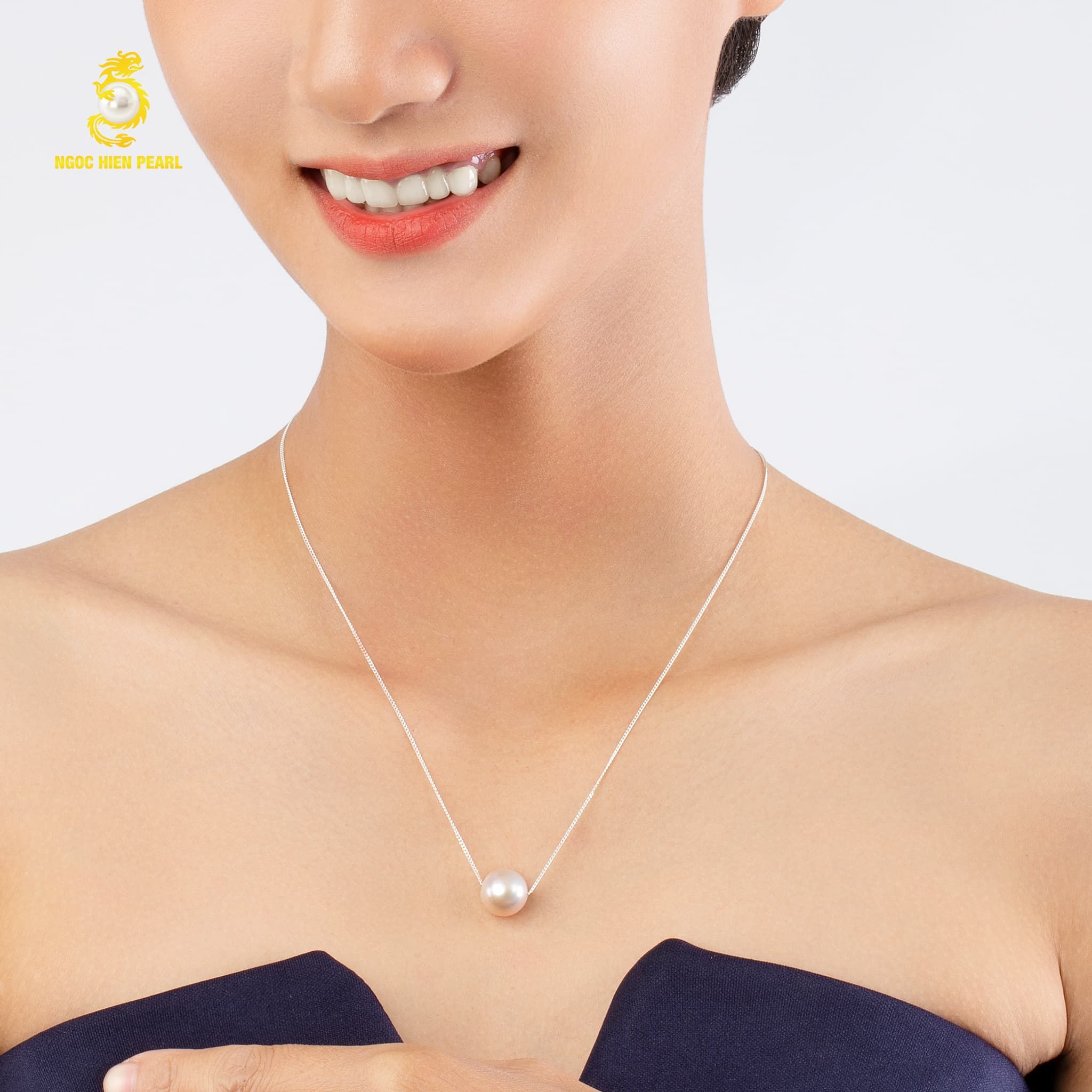 Dây chuyền bạc ngọc trai SPC00000