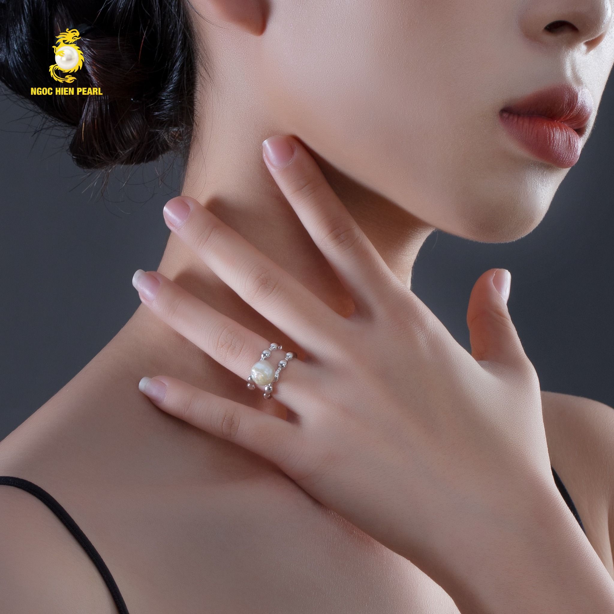 Nhẫn ngọc trai Baroque SR0155