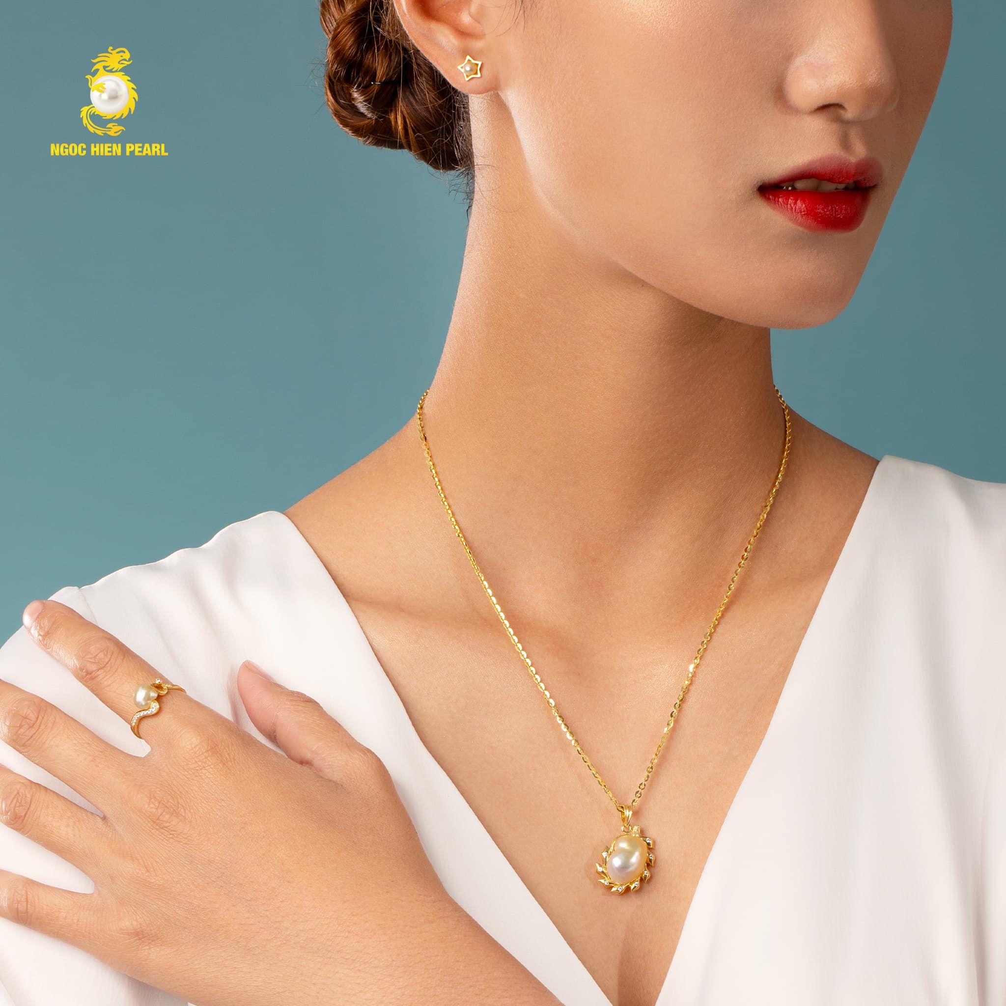 Bộ trang sức ngọc trai tự nhiên GS0111