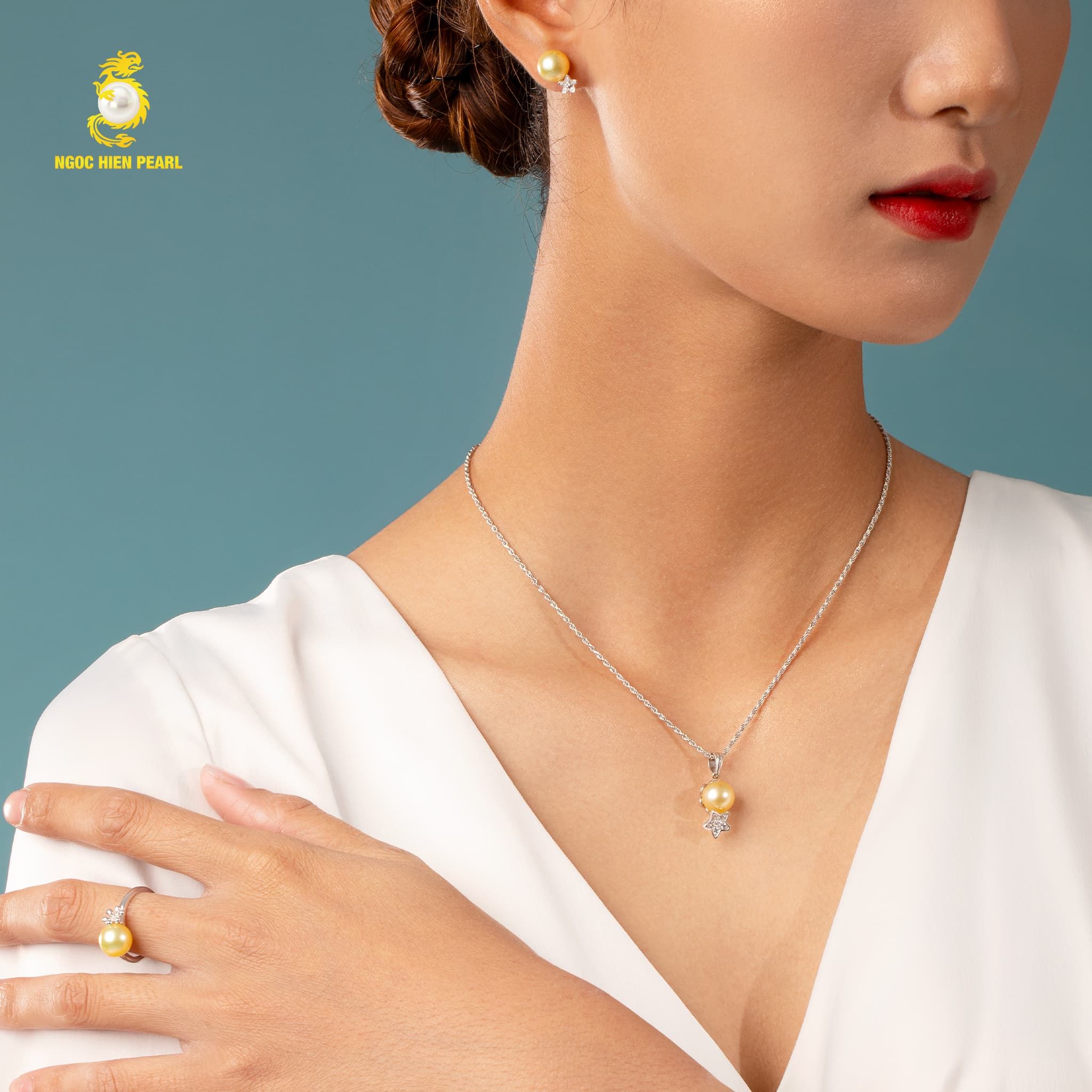 Bộ trang sức ngọc trai Southsea 4A GS0SLB
