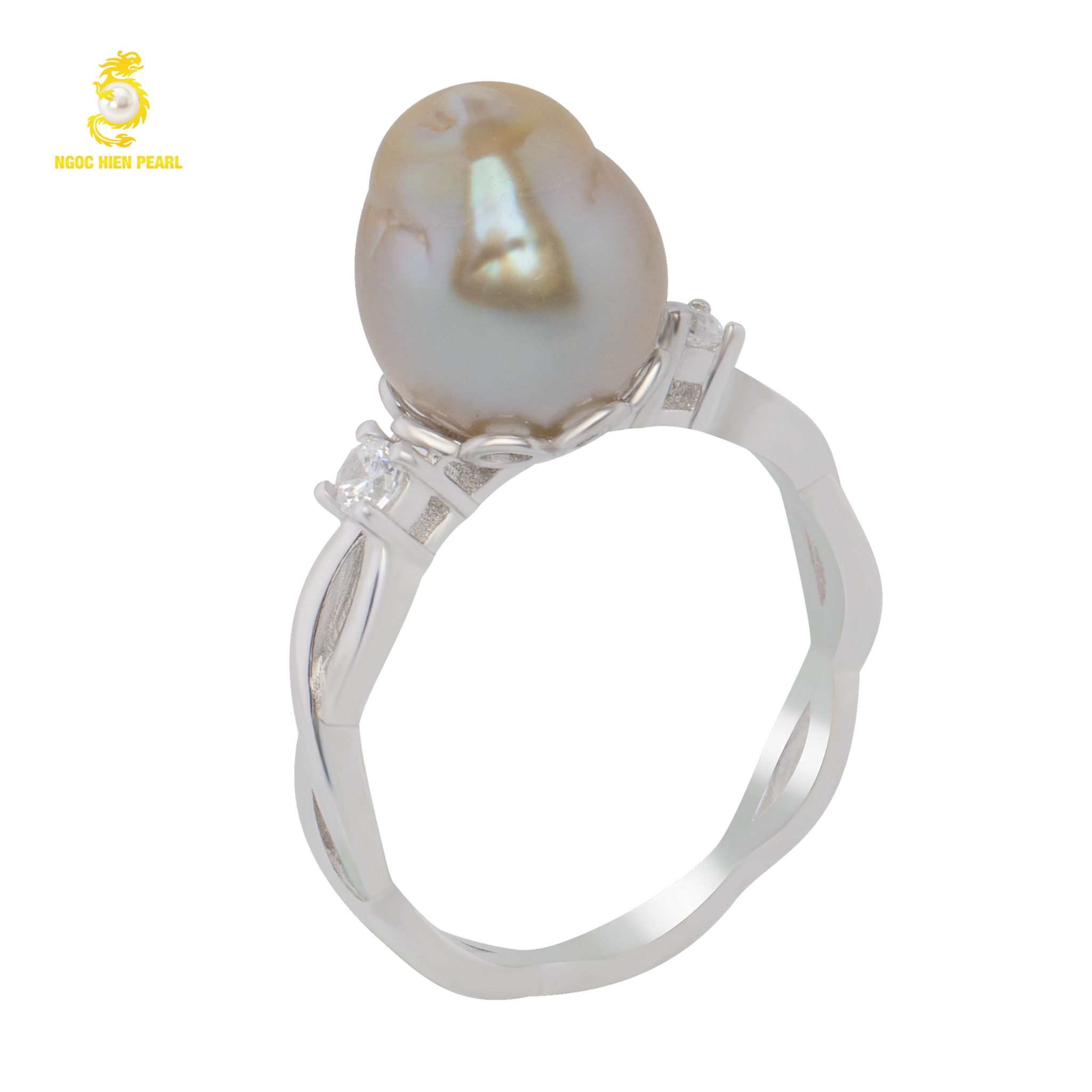 Nhẫn ngọc trai Baroque SR0026
