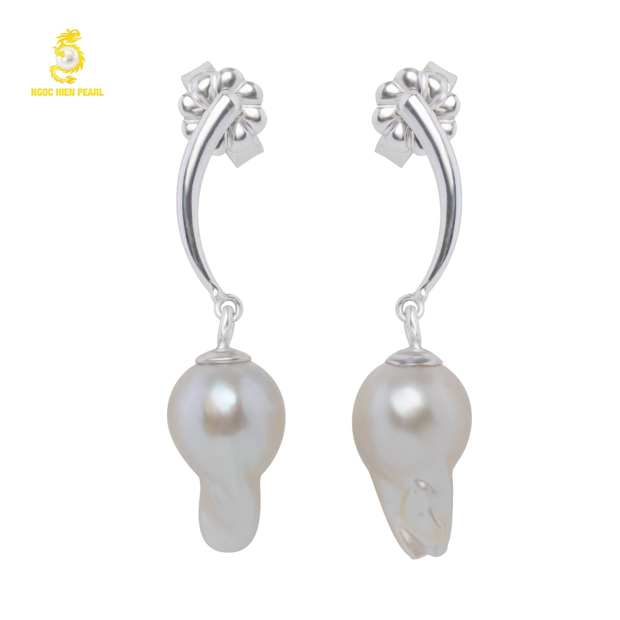 Bông tai ngọc trai Baroque SDE010