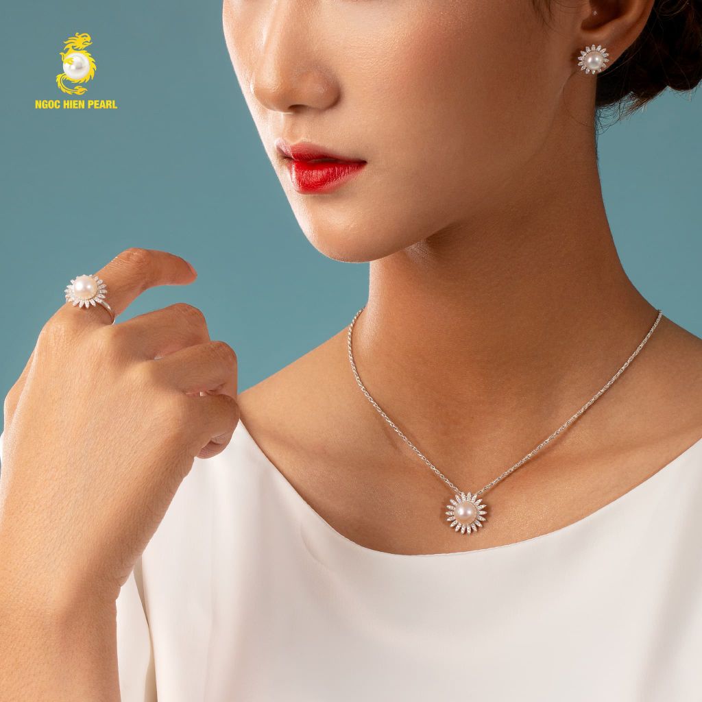 Bộ trang sức ngọc trai Freshwater SS0910