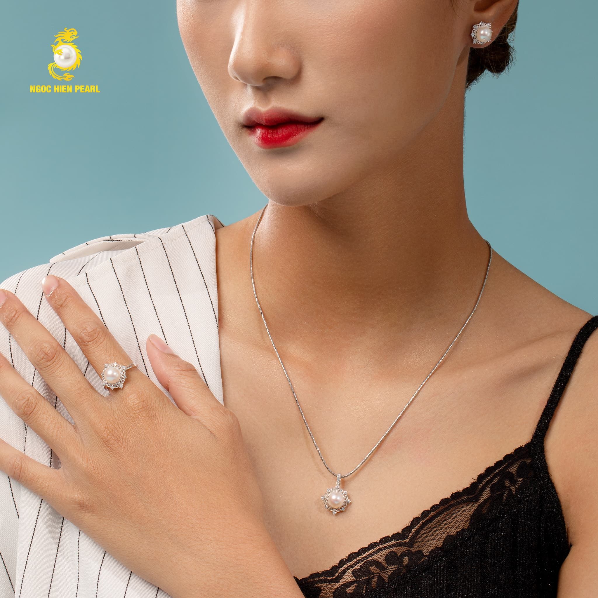 Bộ trang sức ngọc trai Freshwater SS0921