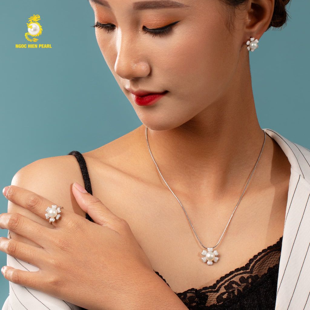 Bộ trang sức ngọc trai Freshwater SS0928