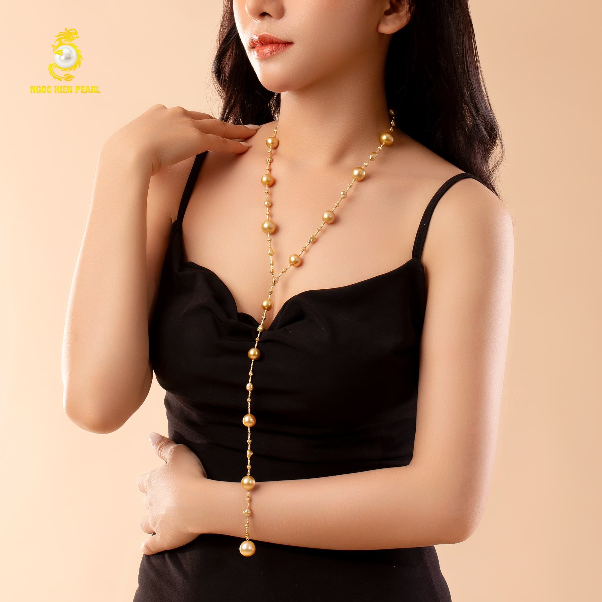 Dây chuyền ngọc trai thiết kế GDC004