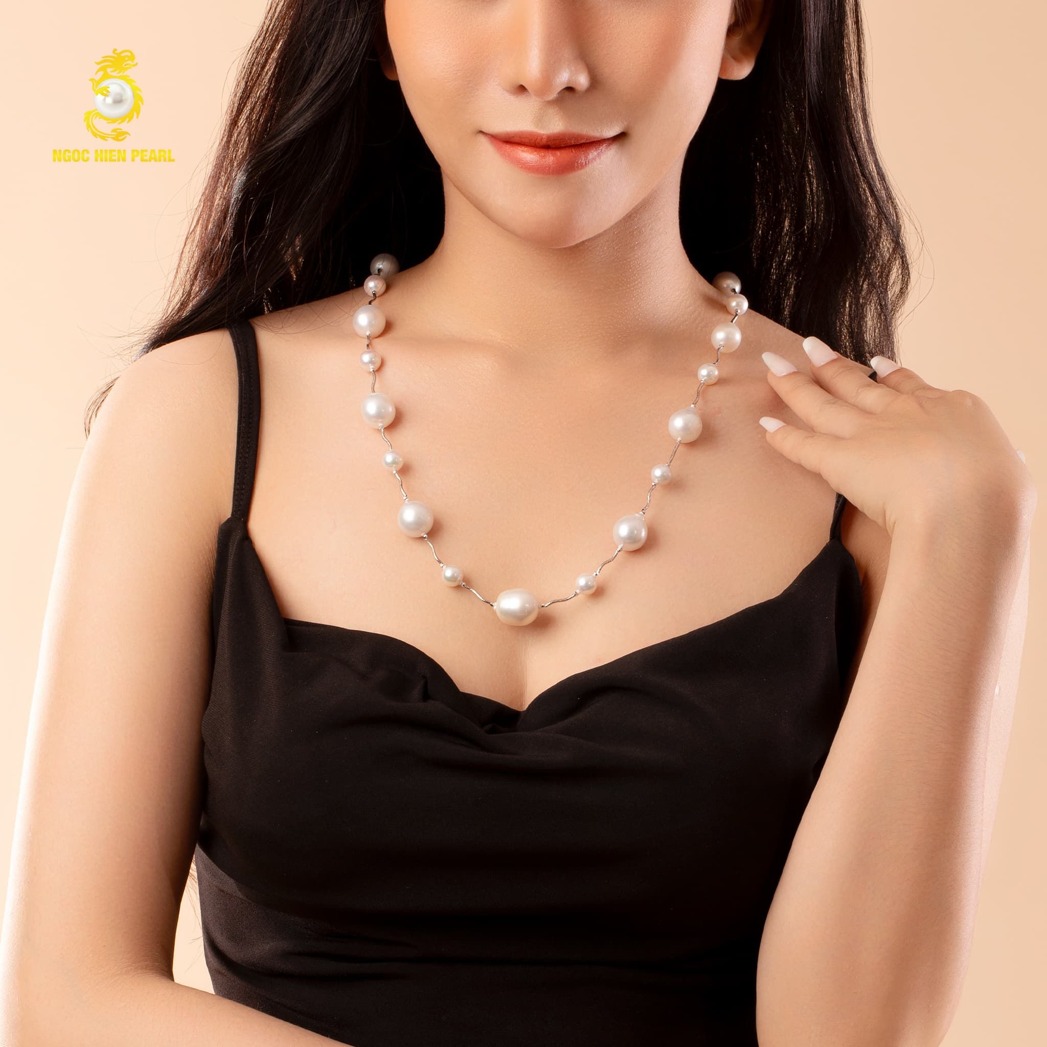 Dây chuyền ngọc trai thiết kế GDC041