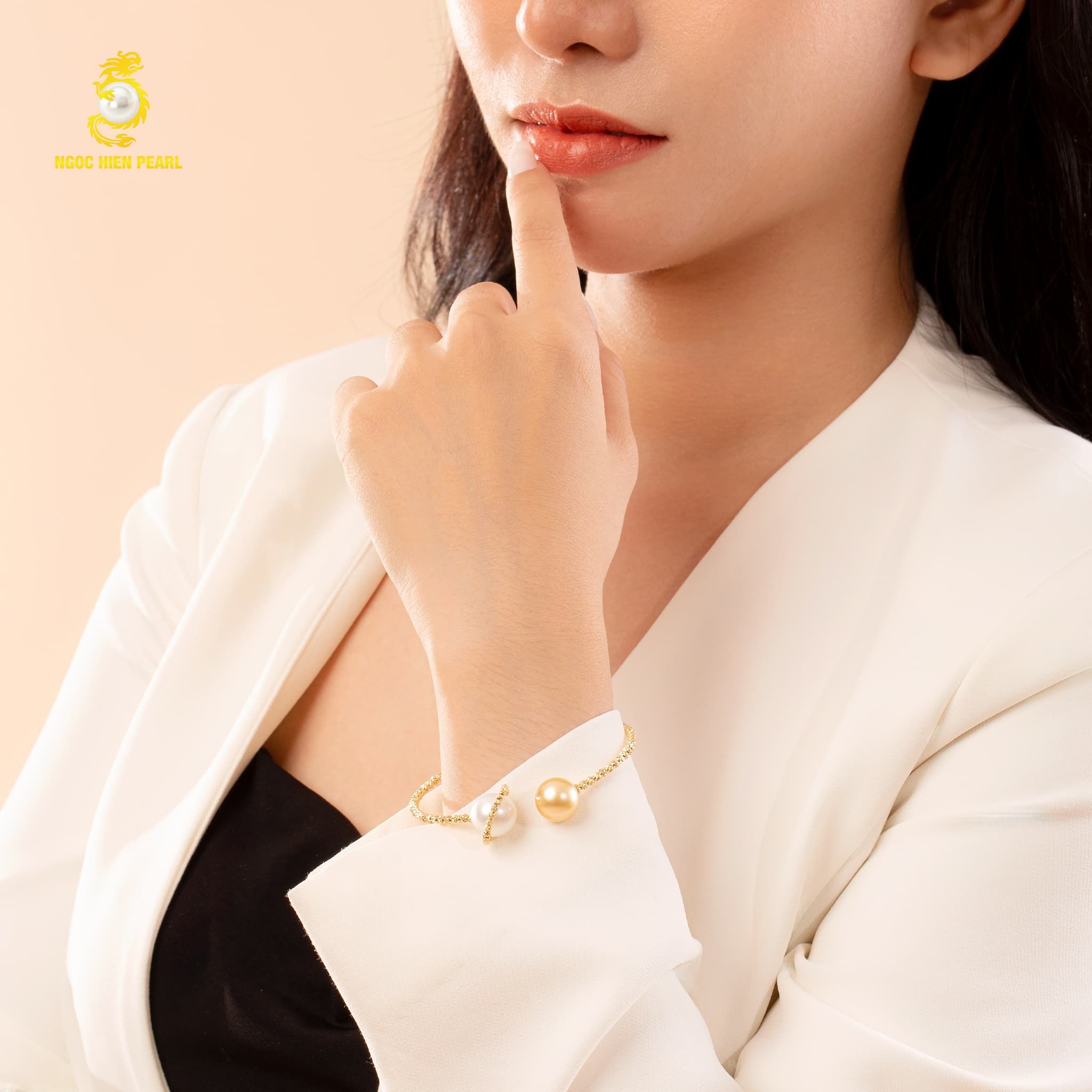 Lắc tay ngọc trai thiết kế GDB004