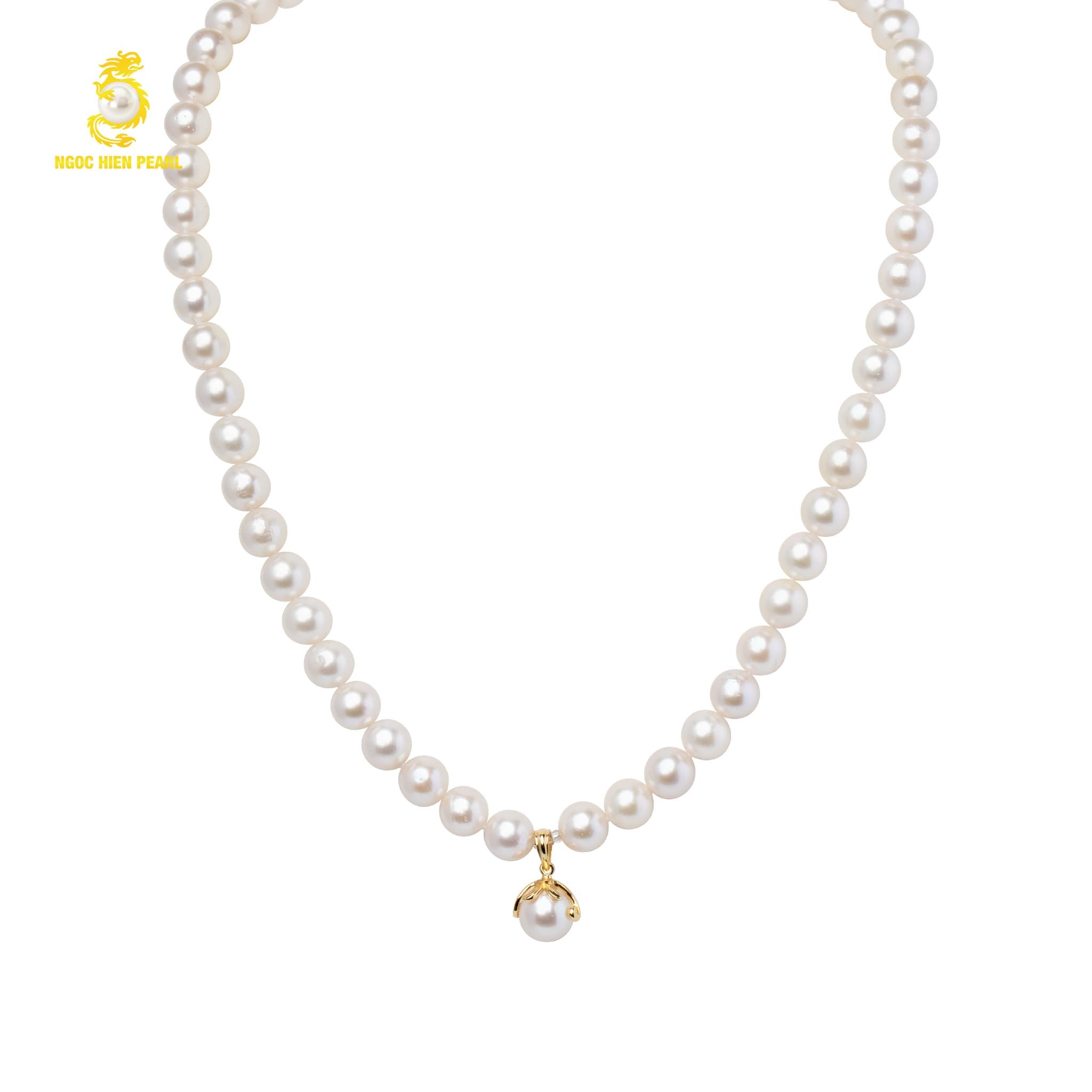 Chuỗi cổ ngọc trai Akoya 3A NGP423