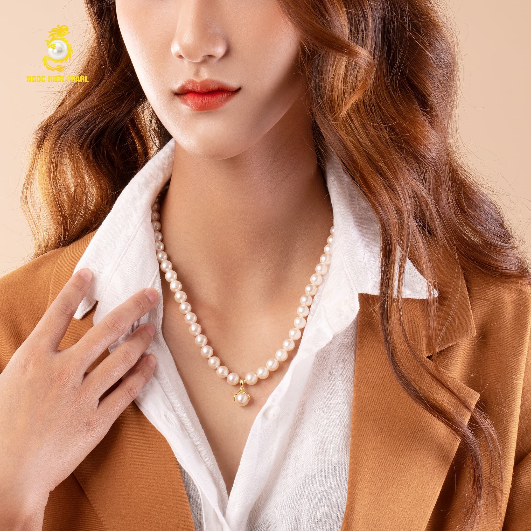 Chuỗi cổ ngọc trai Akoya 3A NGP423