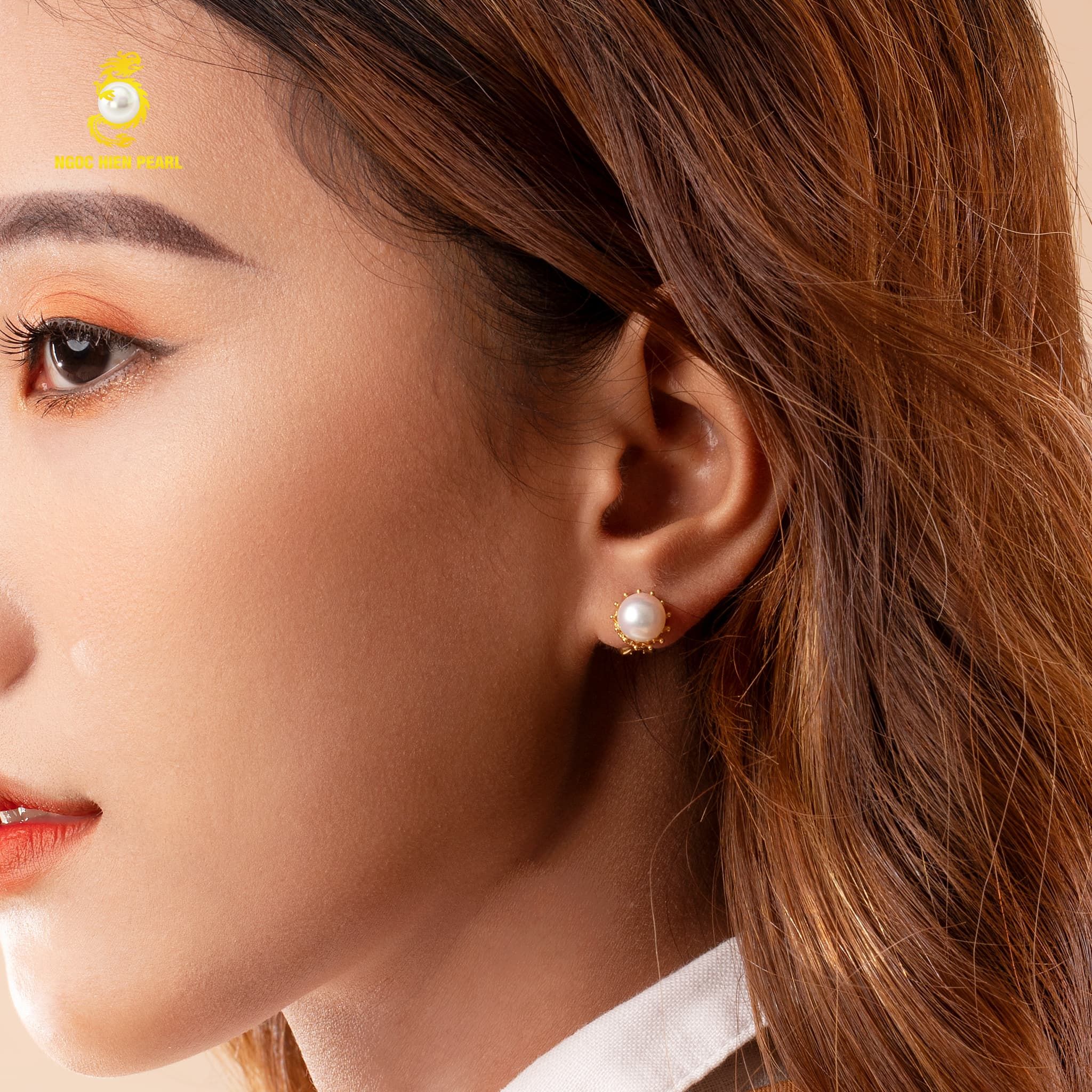 Bông tai ngọc trai Akoya 4A GDESO