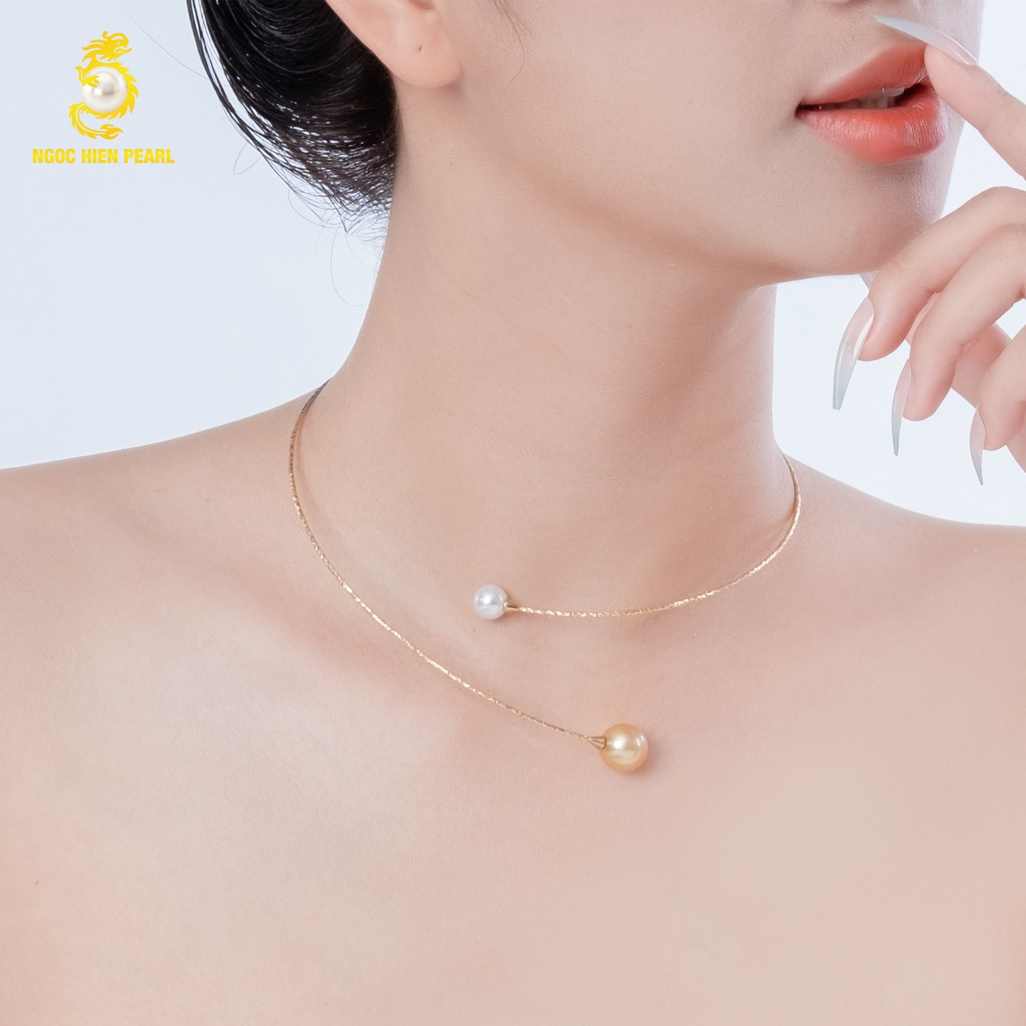 Kiềng ngọc trai thiết kế GDC150