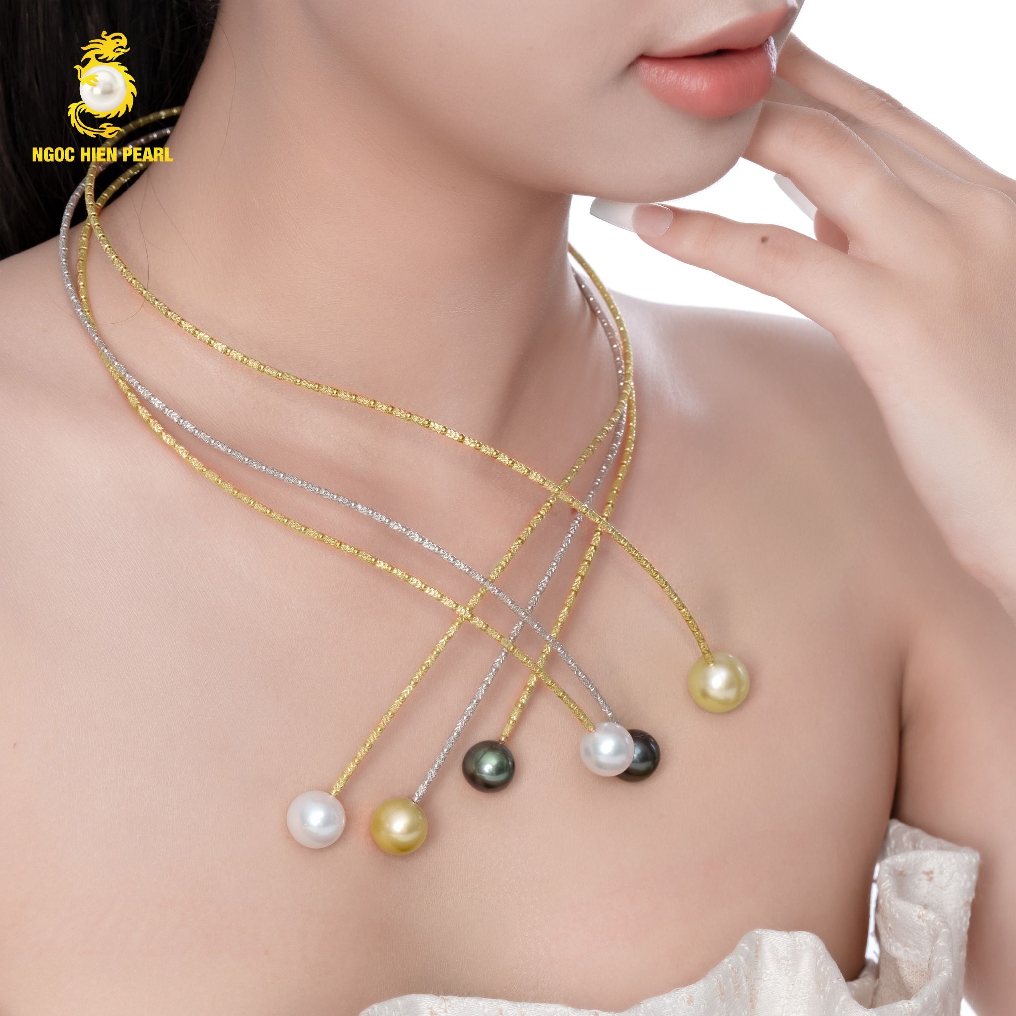 Kiềng ngọc trai thiết kế GDC094