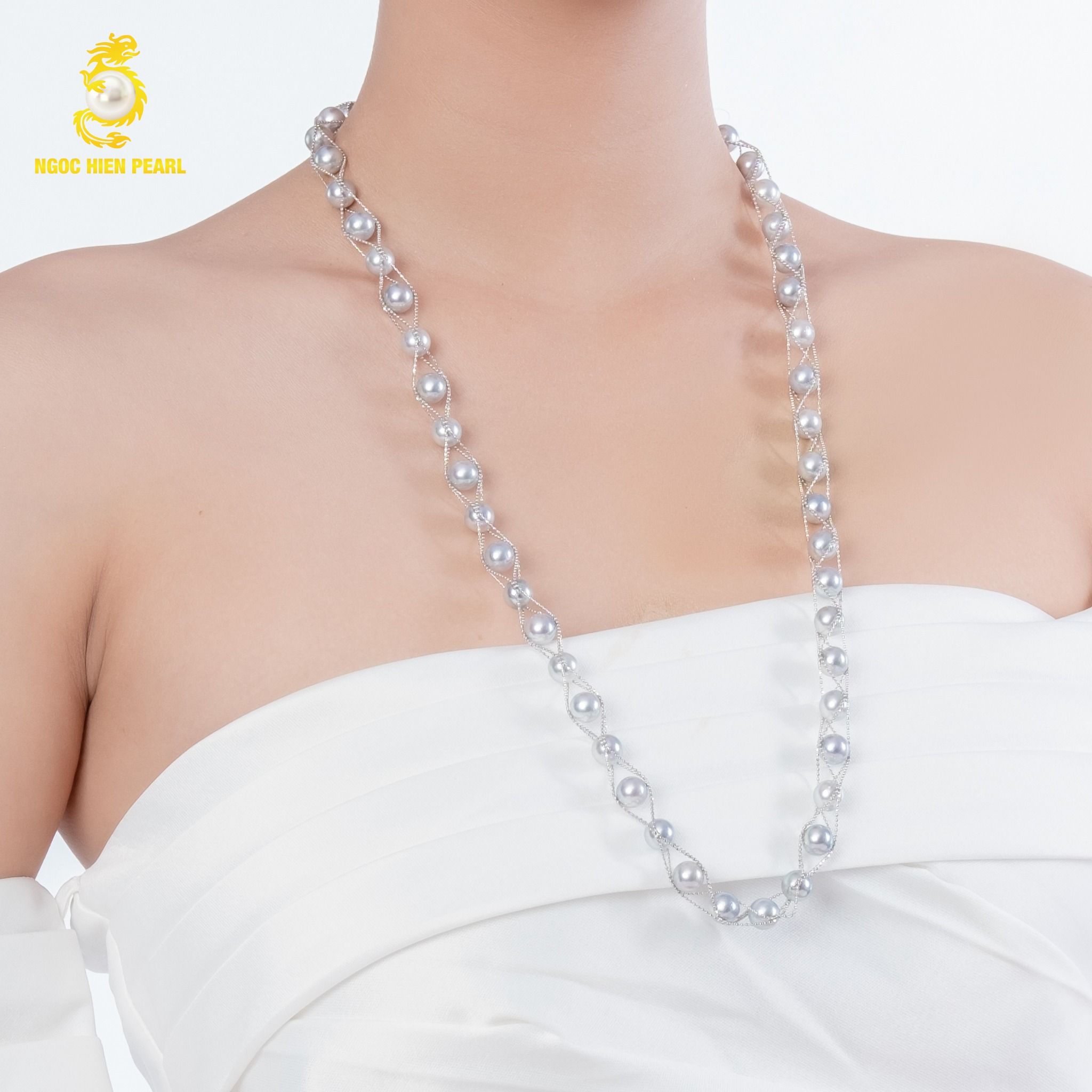 Dây chuyền ngọc trai thiết kế GDC180