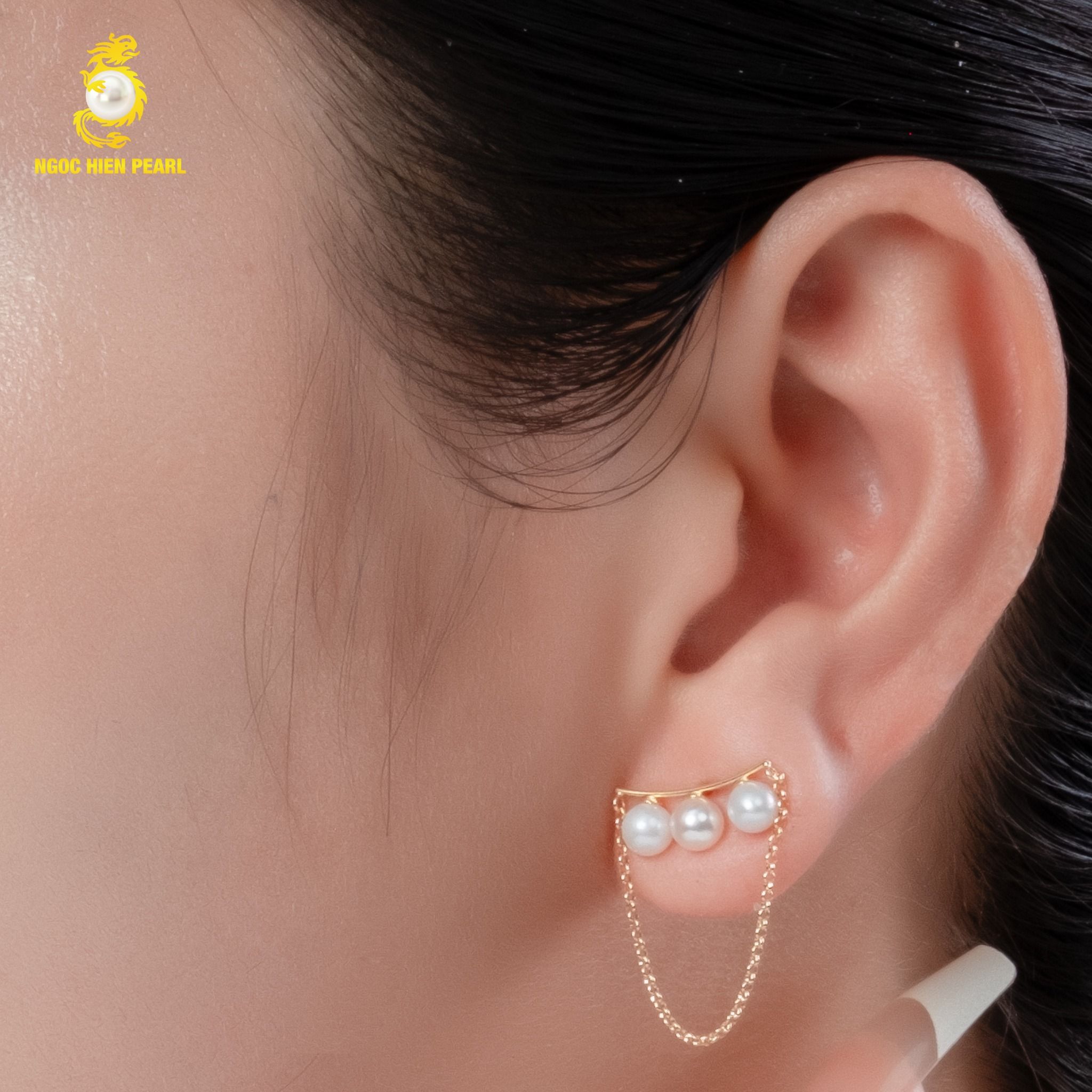 Bông tai ngọc trai thiết kế G0E068