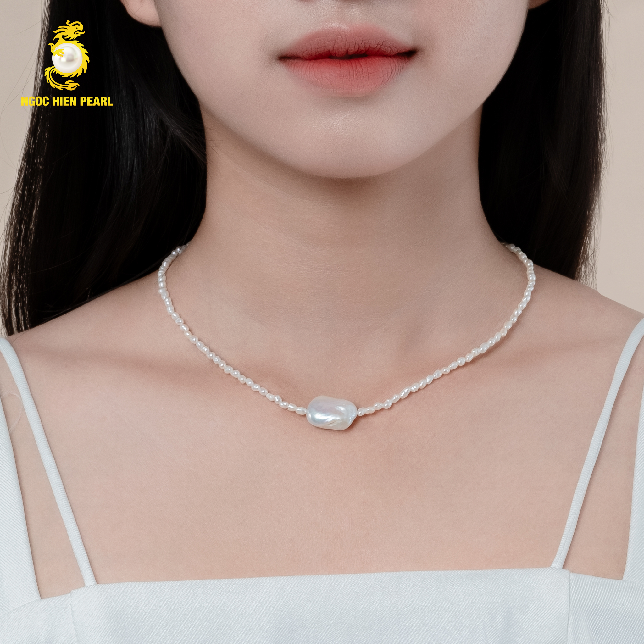Dây chuyền ngọc trai Baroque FN0153
