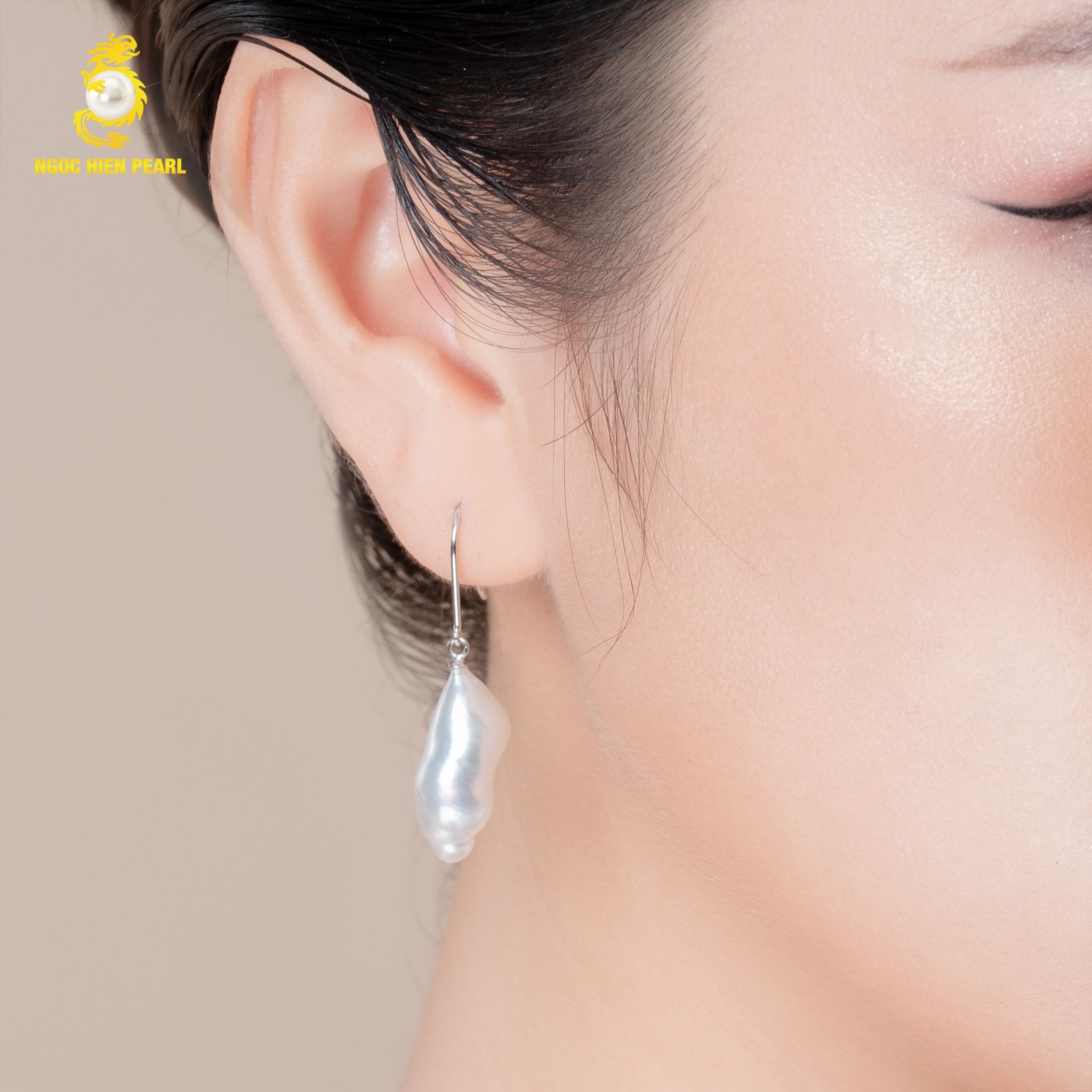 Bông tai ngọc trai thiết kế G0E041