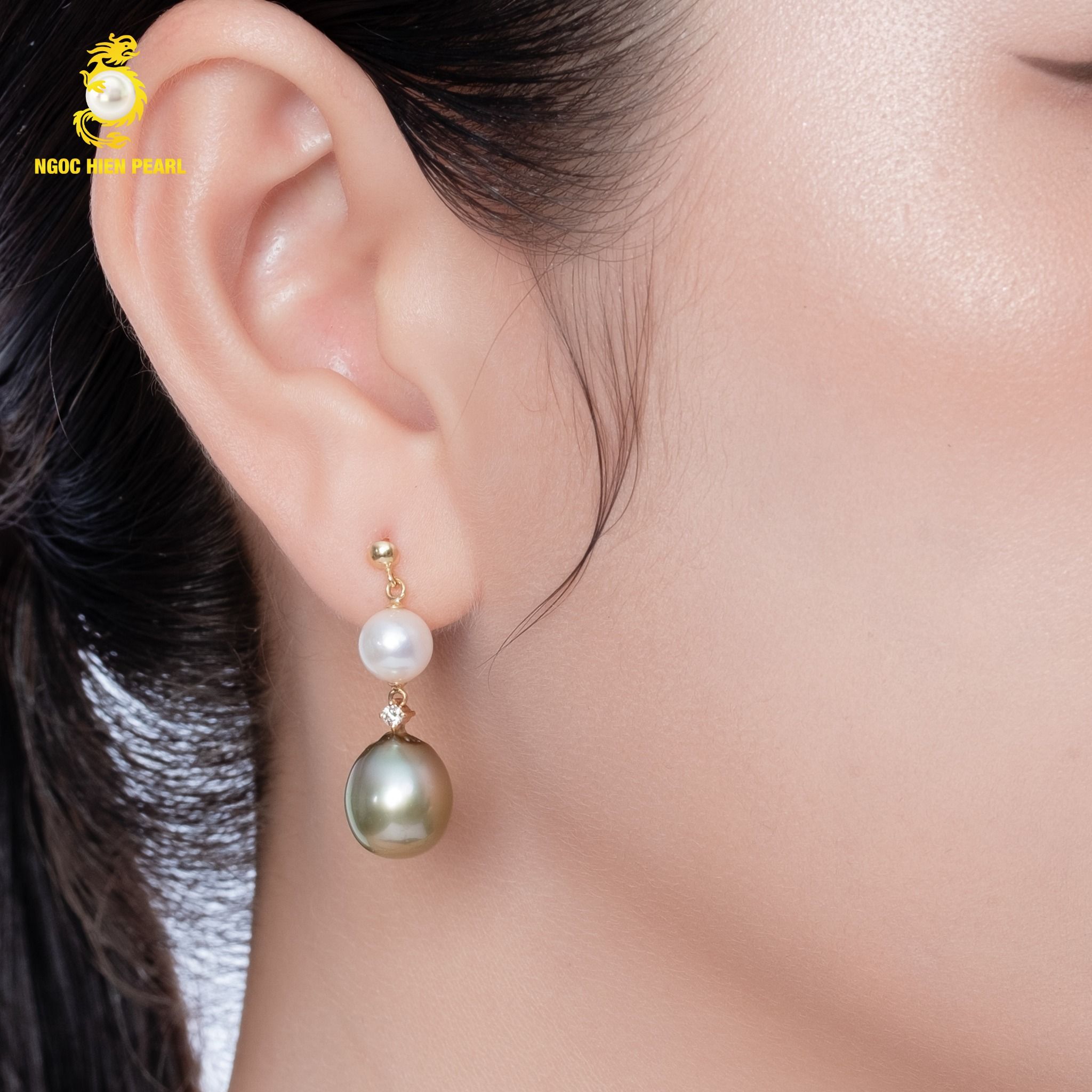 Bông tai ngọc trai thiết kế G0E067
