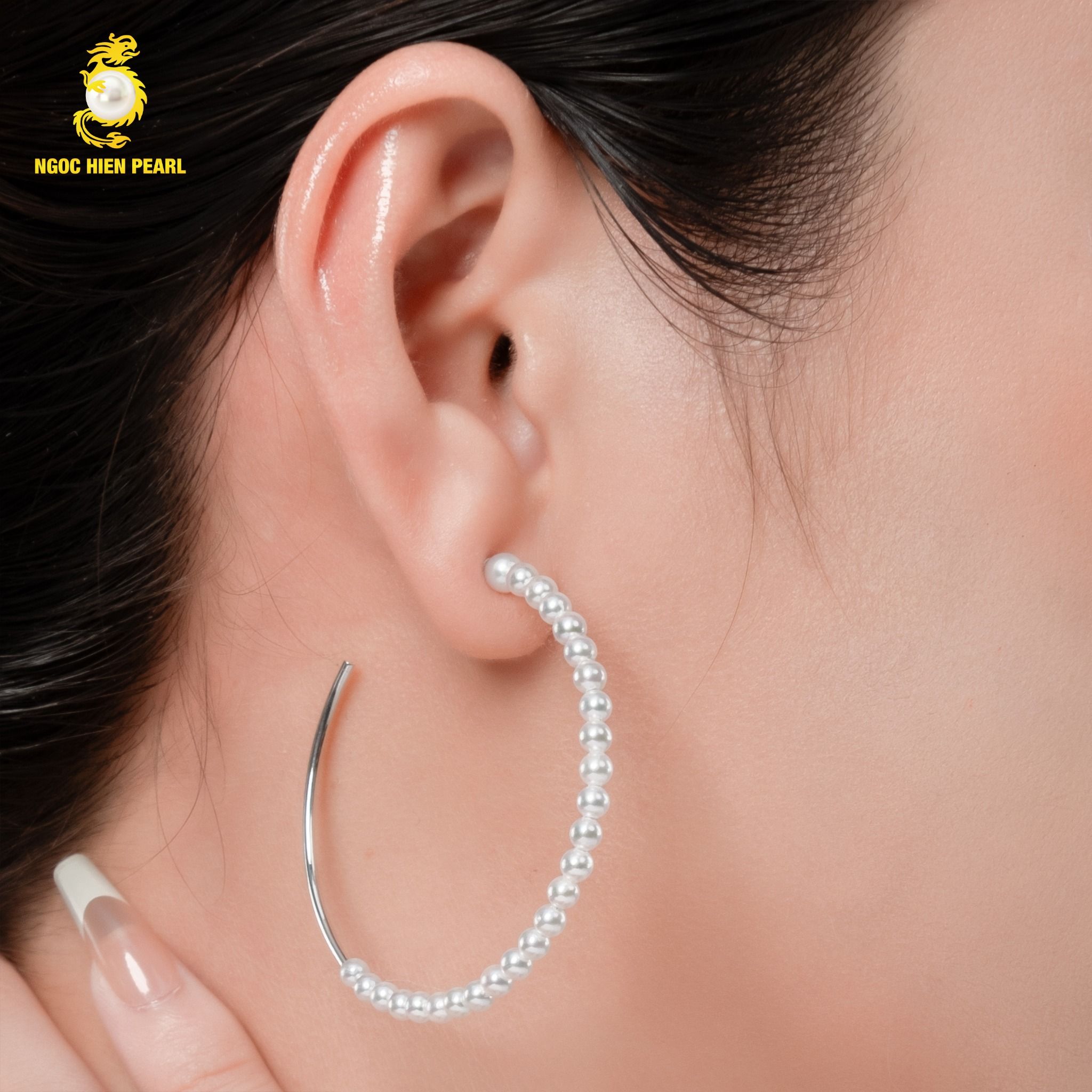 Bông tai ngọc trai thiết kế G0E086
