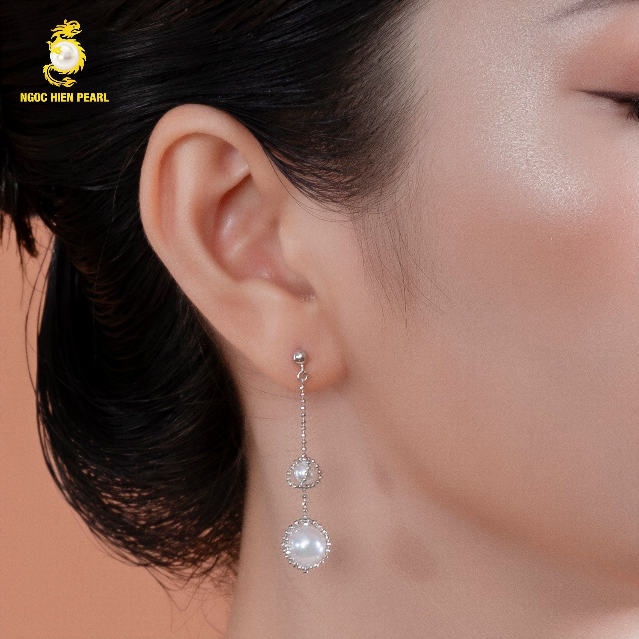 Bông tai ngọc trai Akoya 4A G0E098