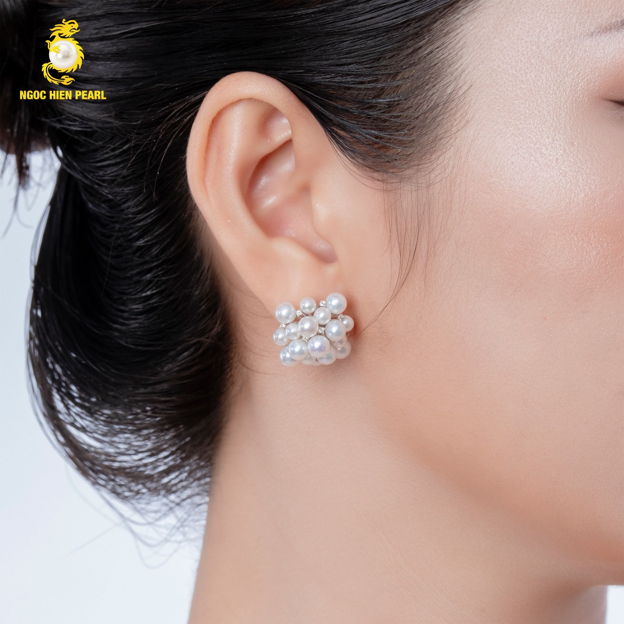 Bông tai ngọc trai thiết kế G0E100